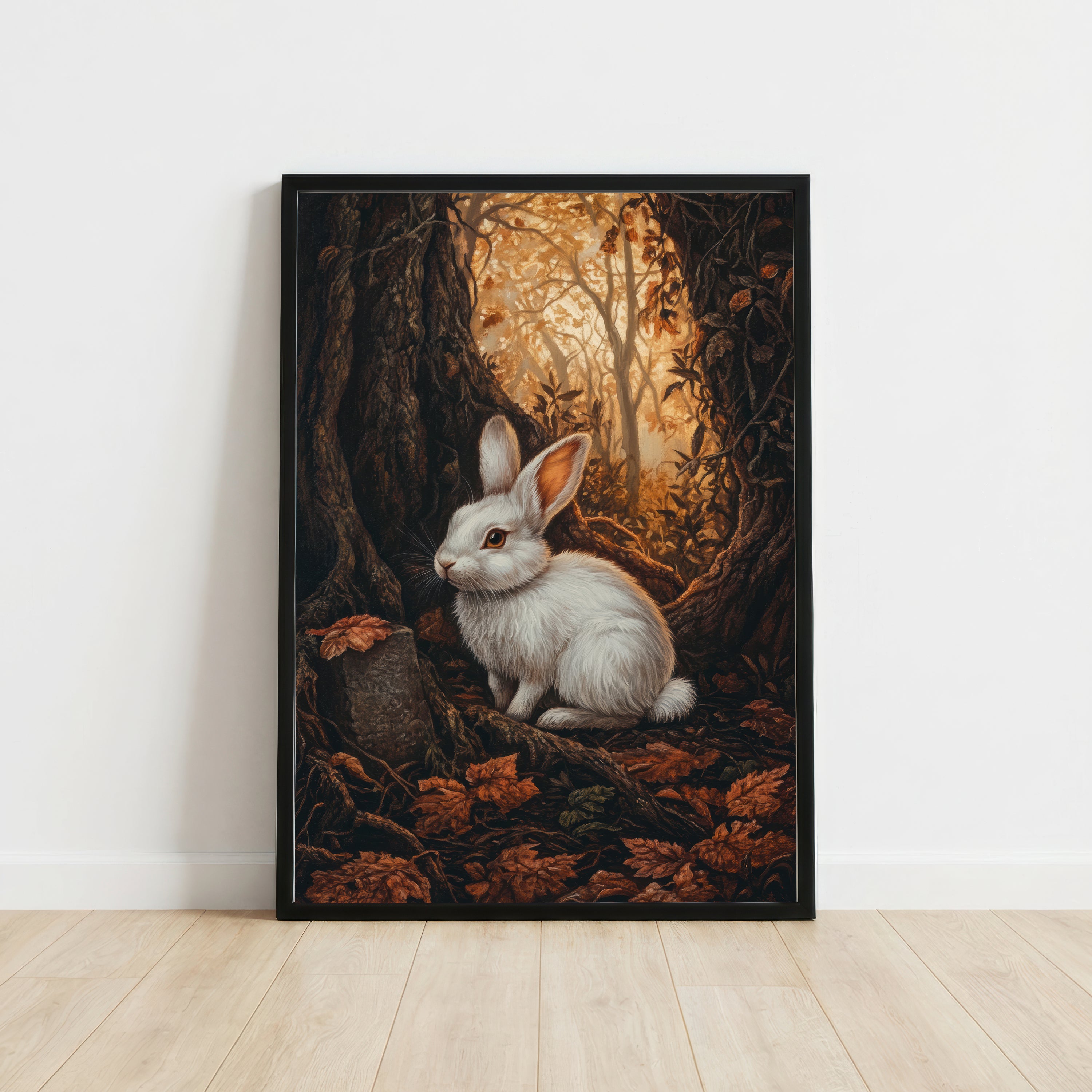 Woodland Rabbit Art Print