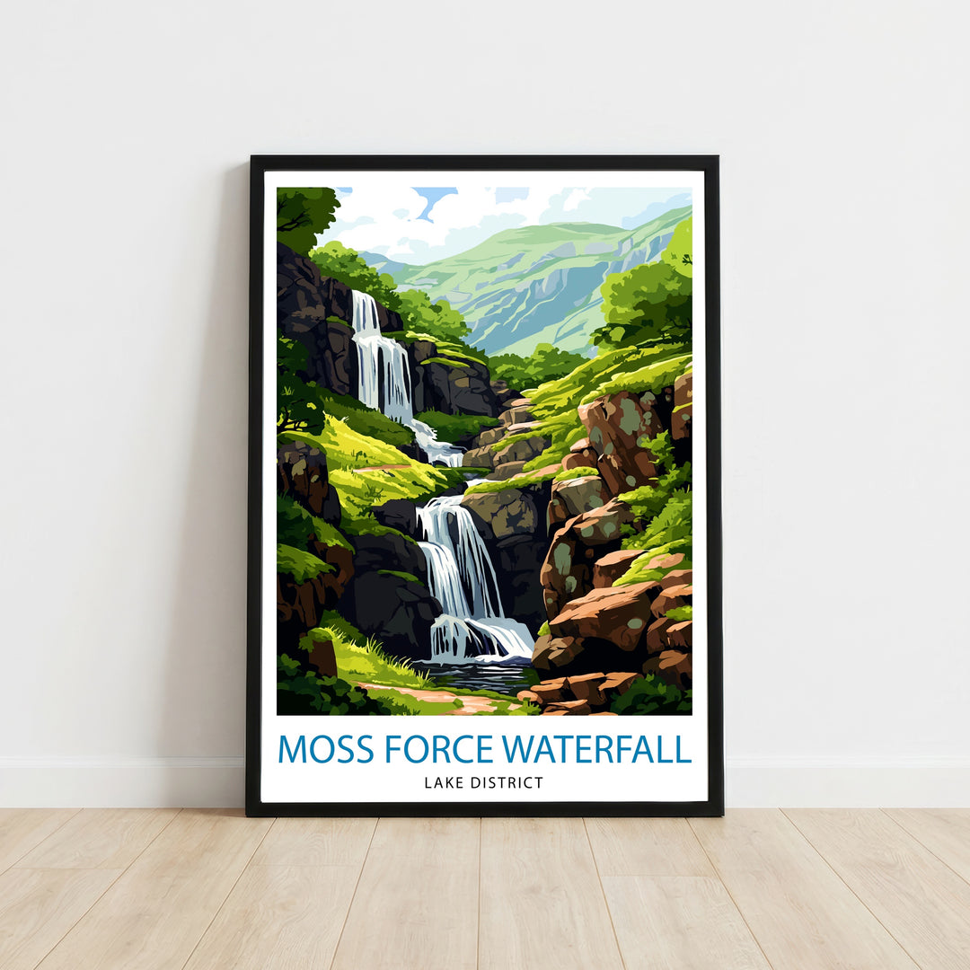 Moss Force Waterfall Lake District Cumbria