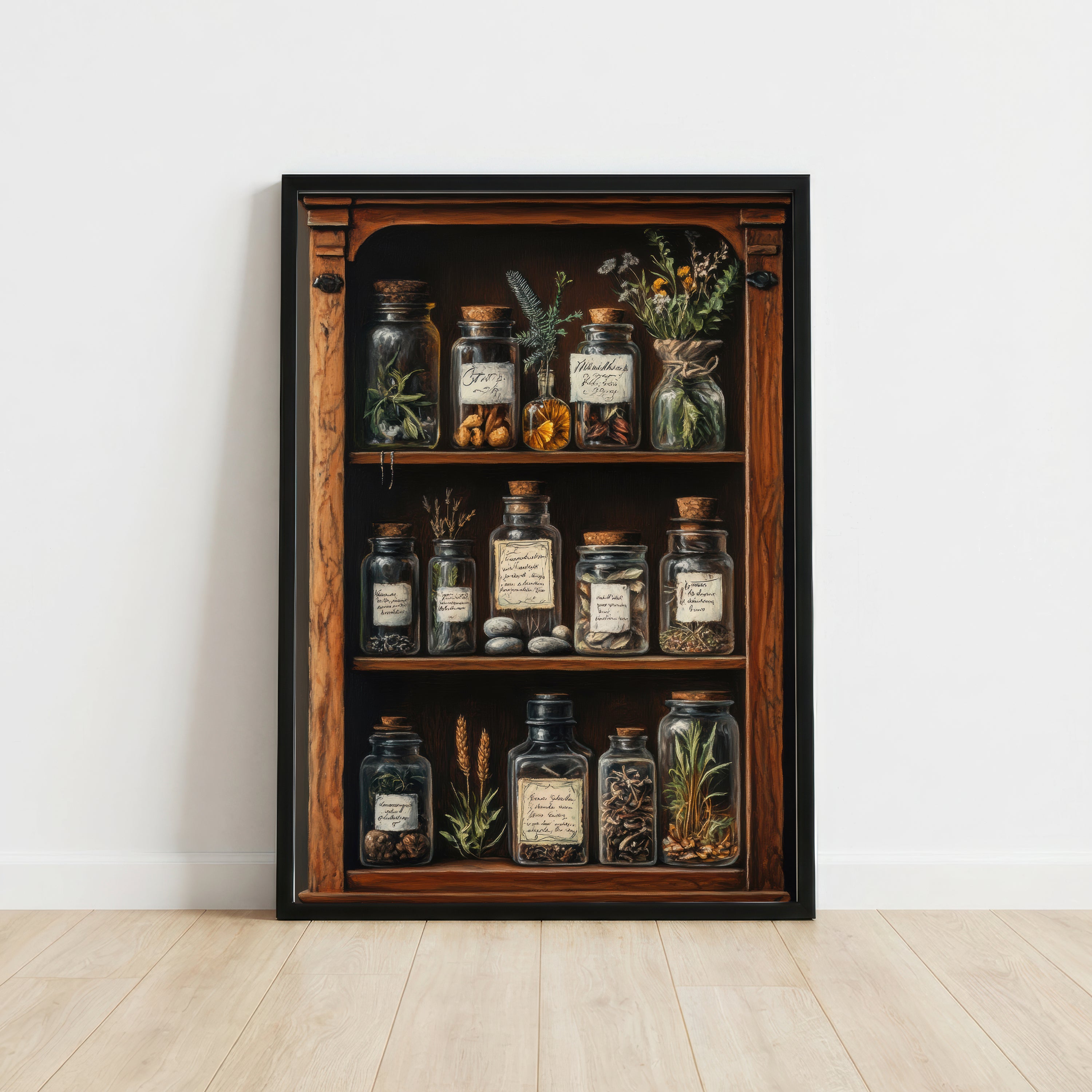Vintage Apothecary Jars Art Print