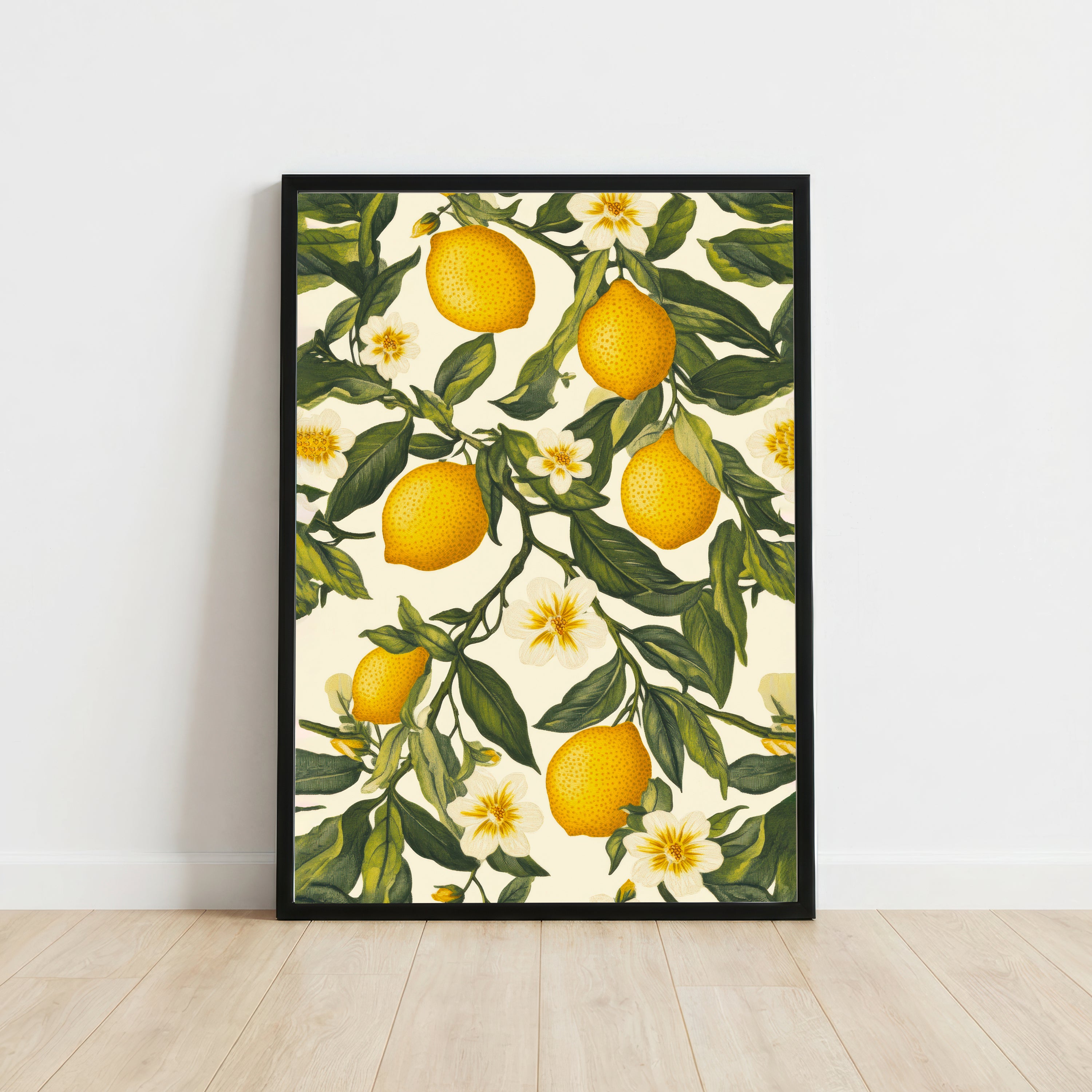 Vintage Lemon Botanical Art Print