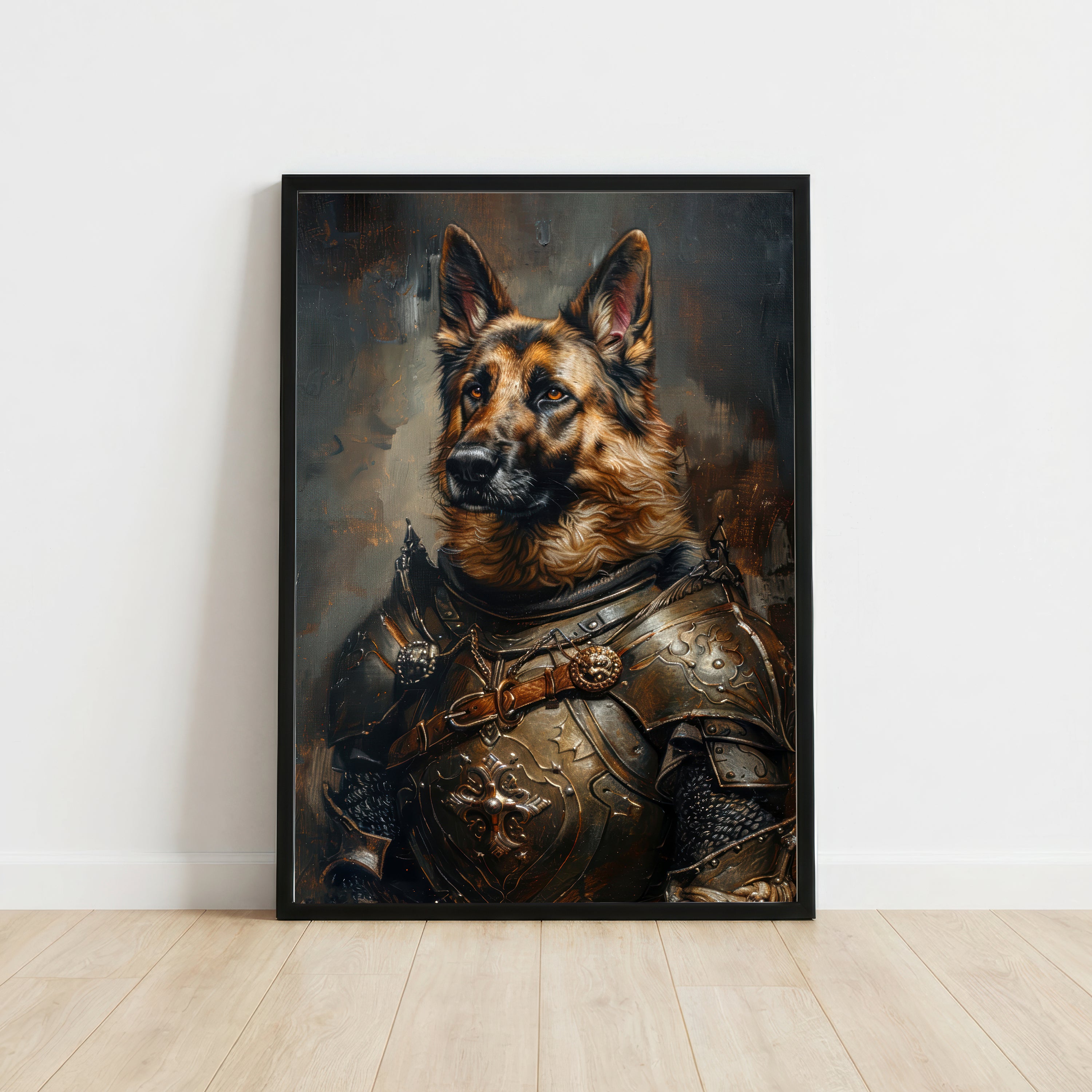 Armoured Dog Warrior Art Print