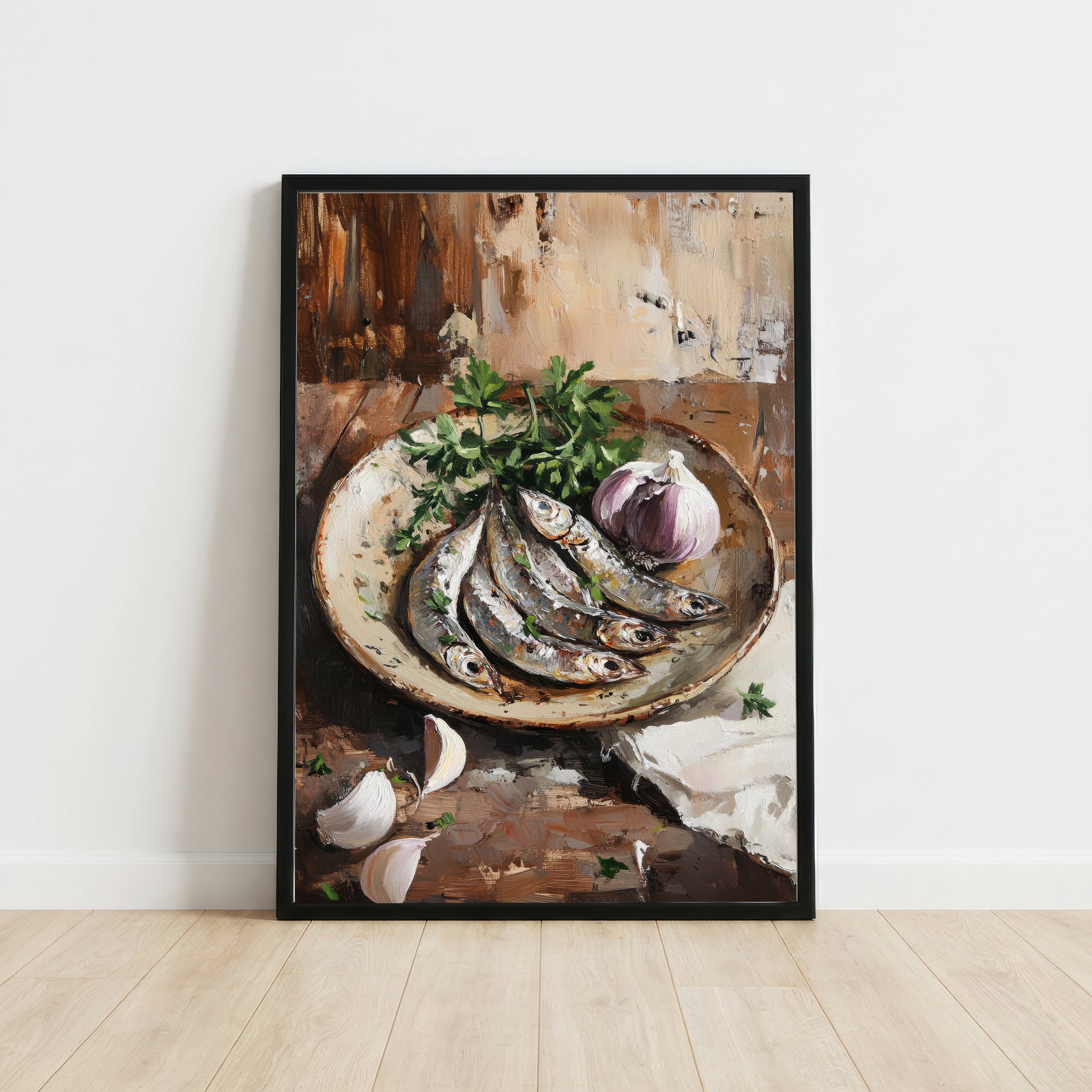 Painterly Fish Still Life Art Print