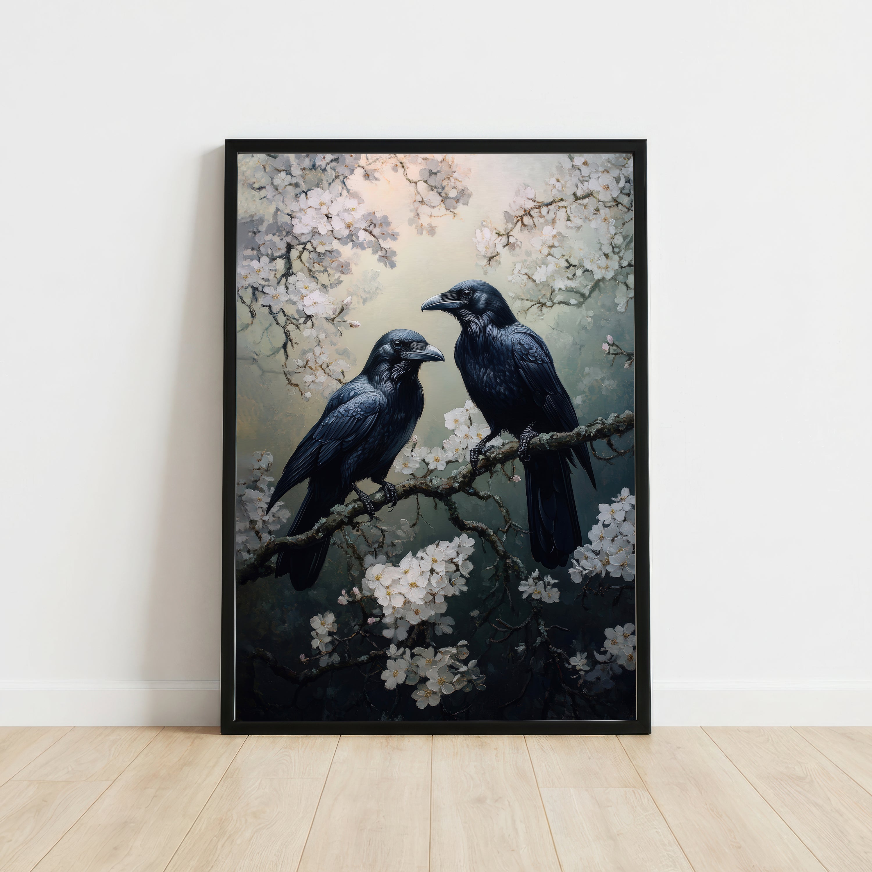 Raven Blossom Art Print