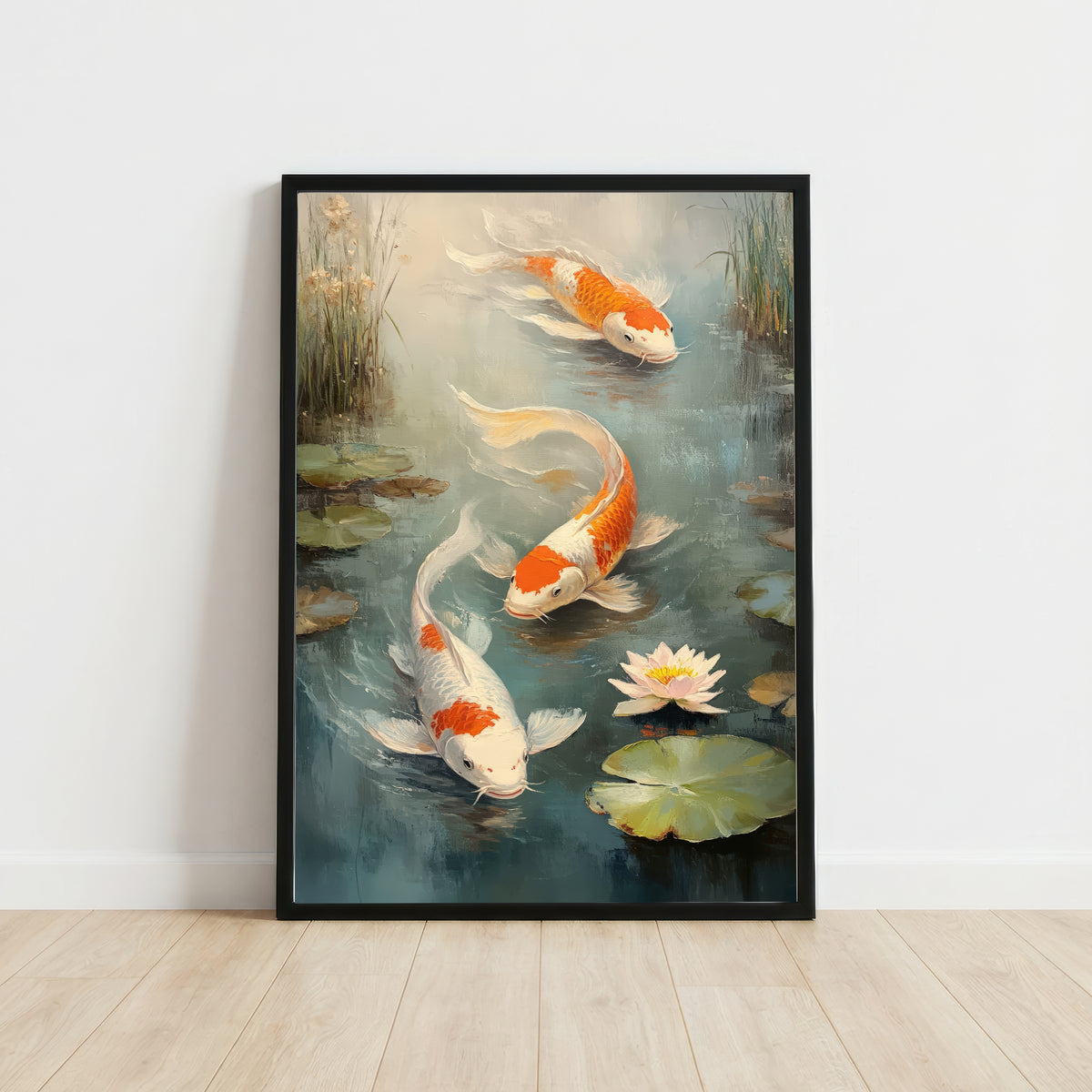 Koi Pond Impressionist Art Print