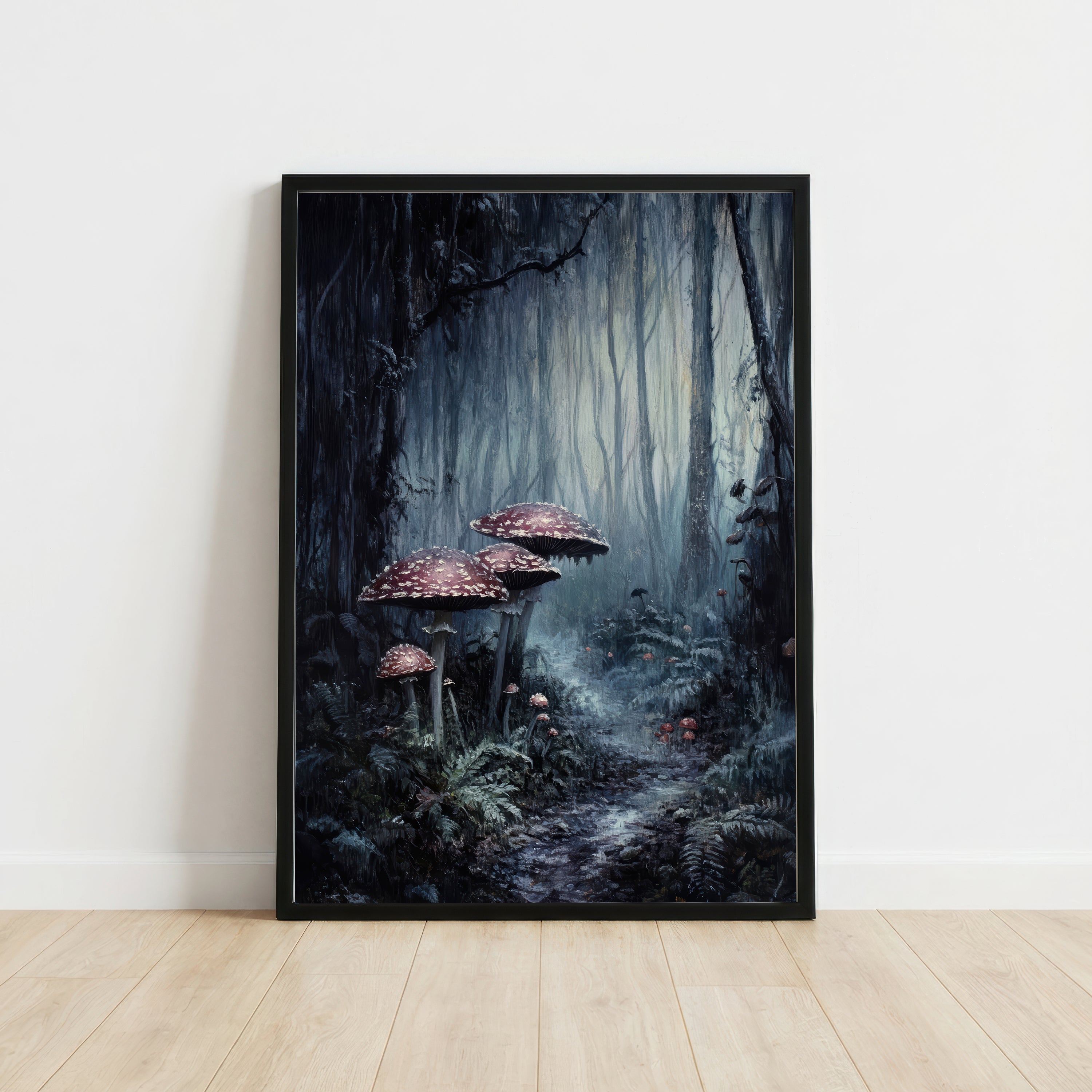 Enchanted Woodland Mushroom Art Print