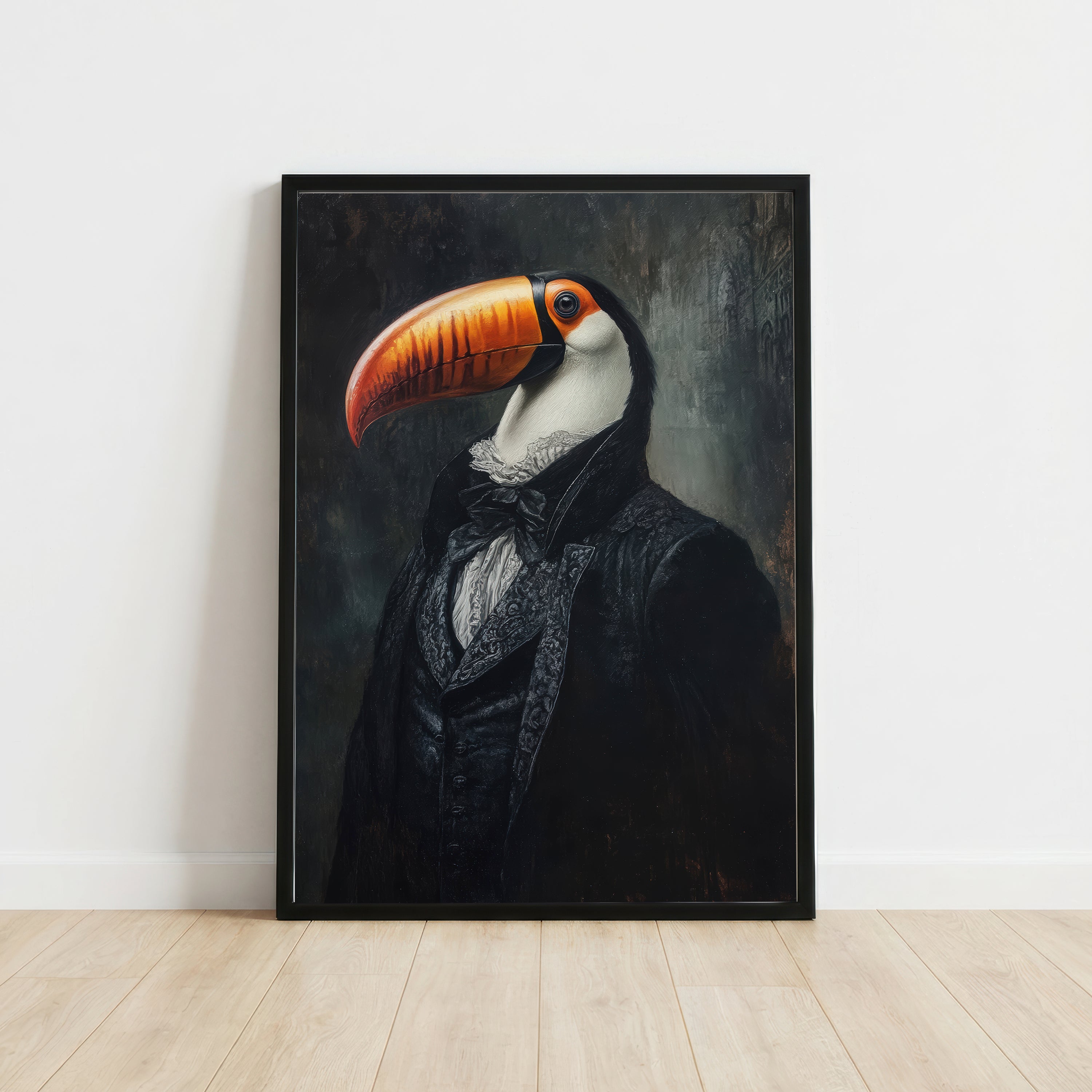 Victorian Toucan Dark Academia Art Print