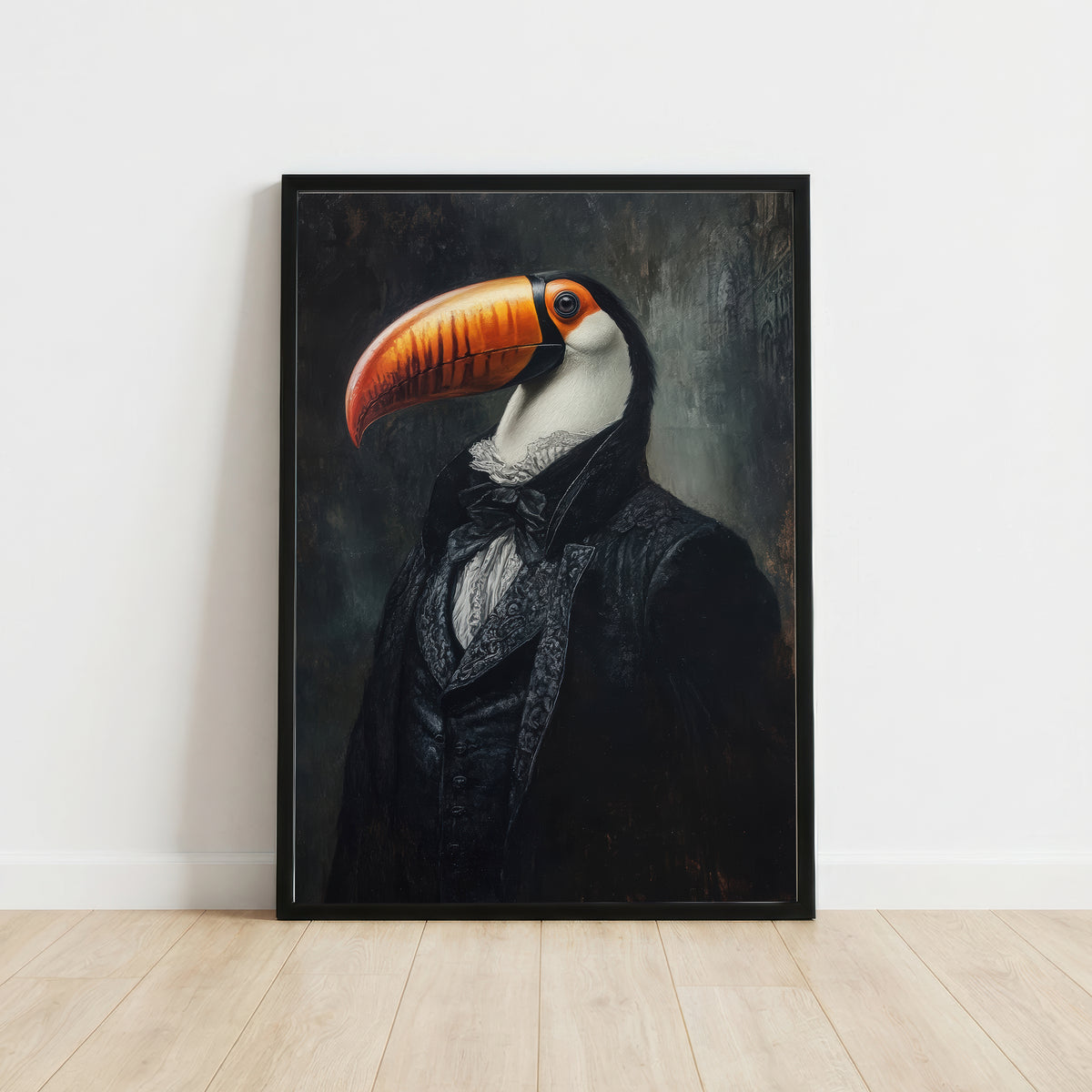 Victorian Toucan Dark Academia Art Print