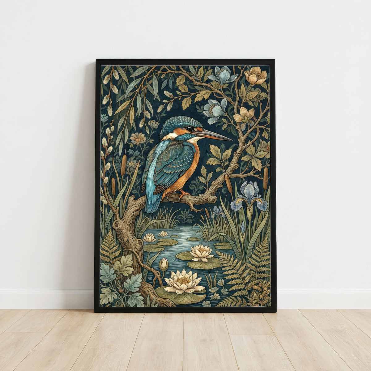 Kingfisher Botanical Art Print