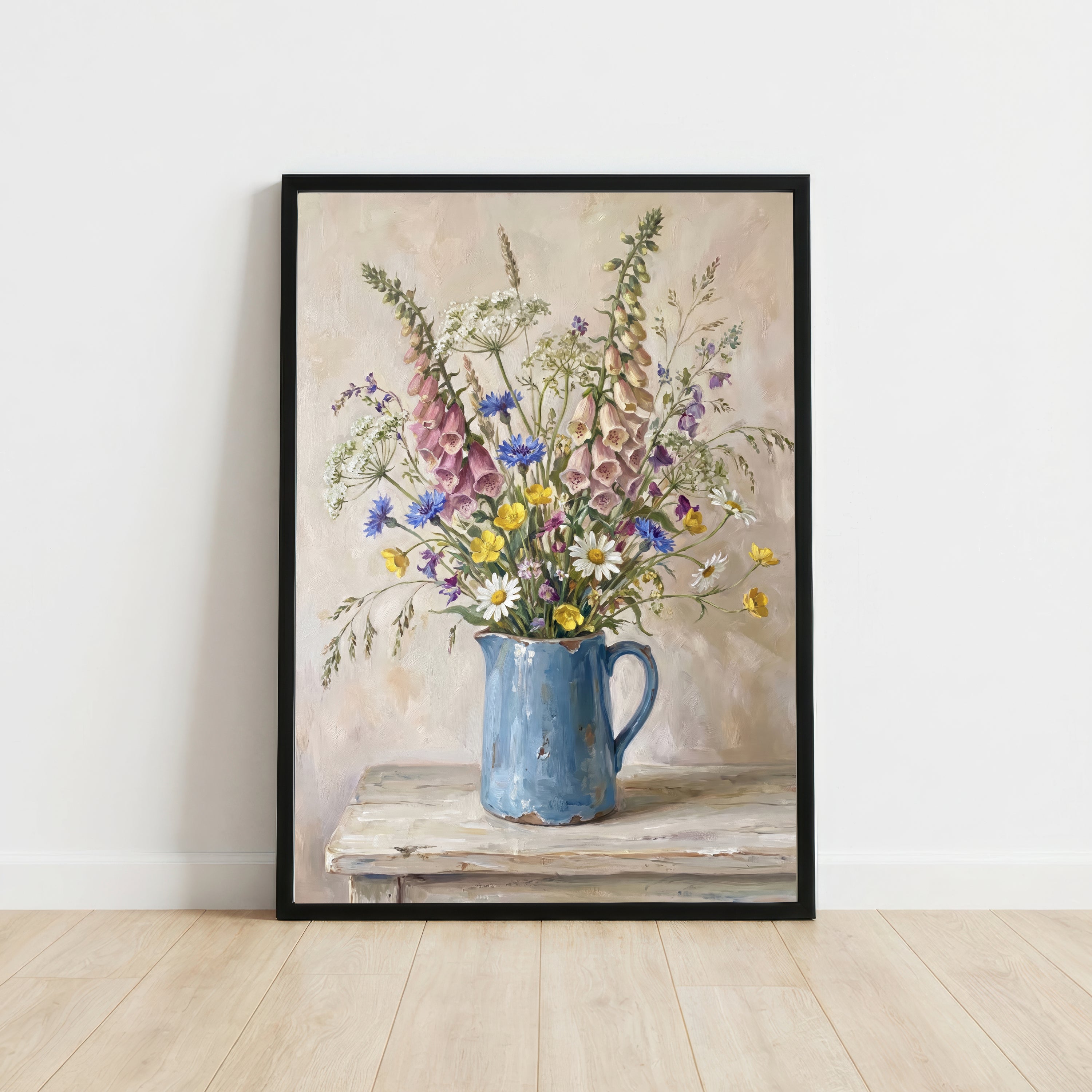 Wildflower Jug Still Life Art Print