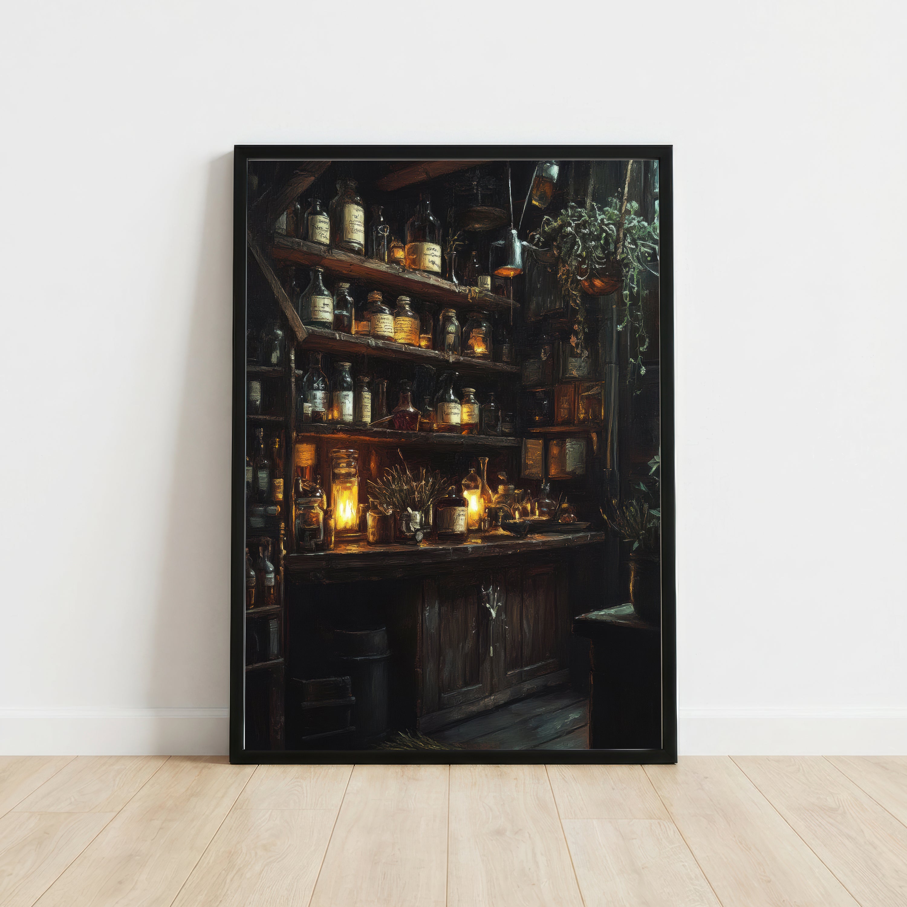 Gothic Apothecary Still Life Art Print
