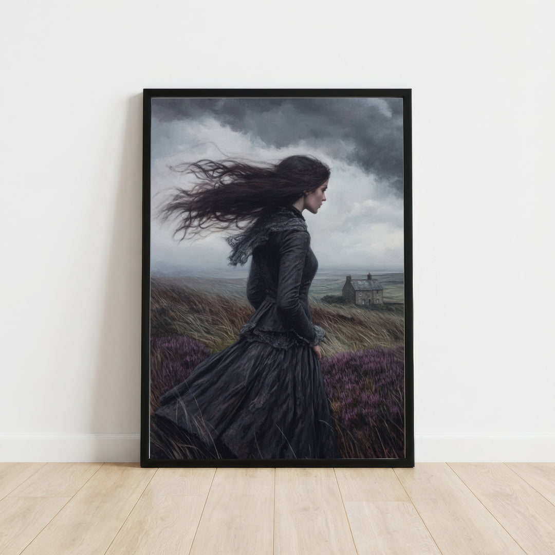 Windswept Woman Gothic Art Print