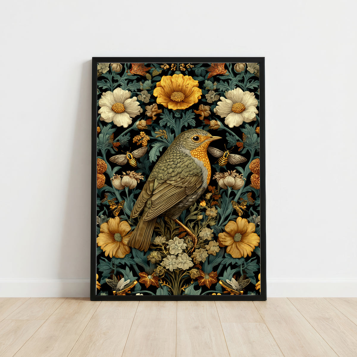 Songbird Floral Art Print