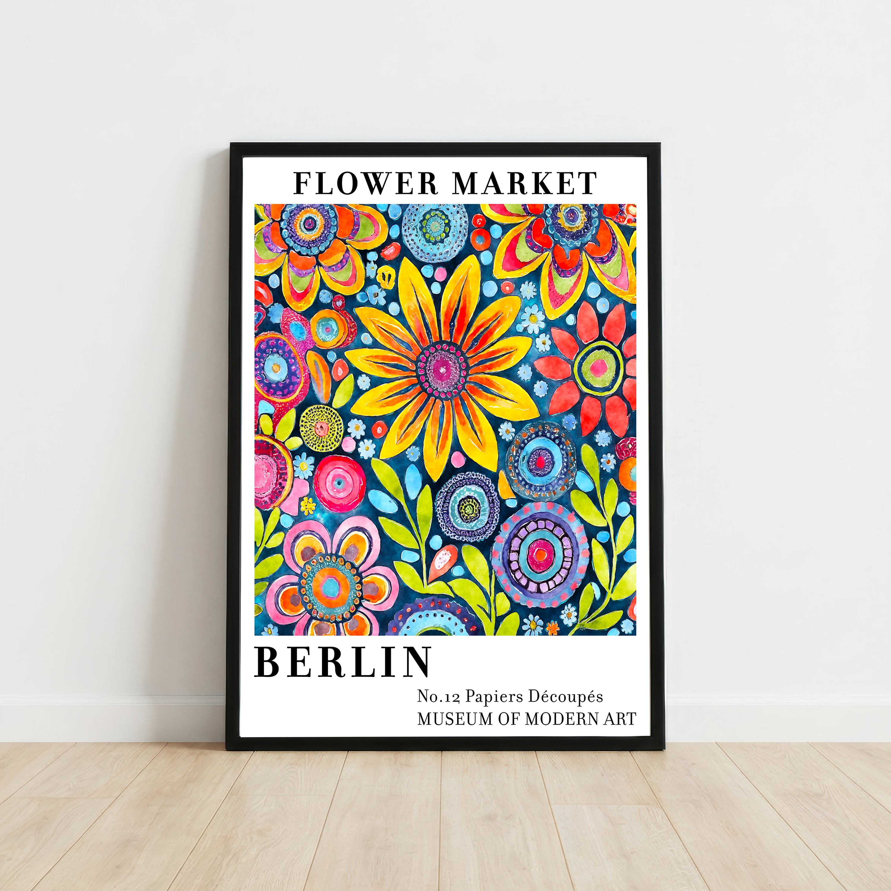 Berlin Flower Market Art Print