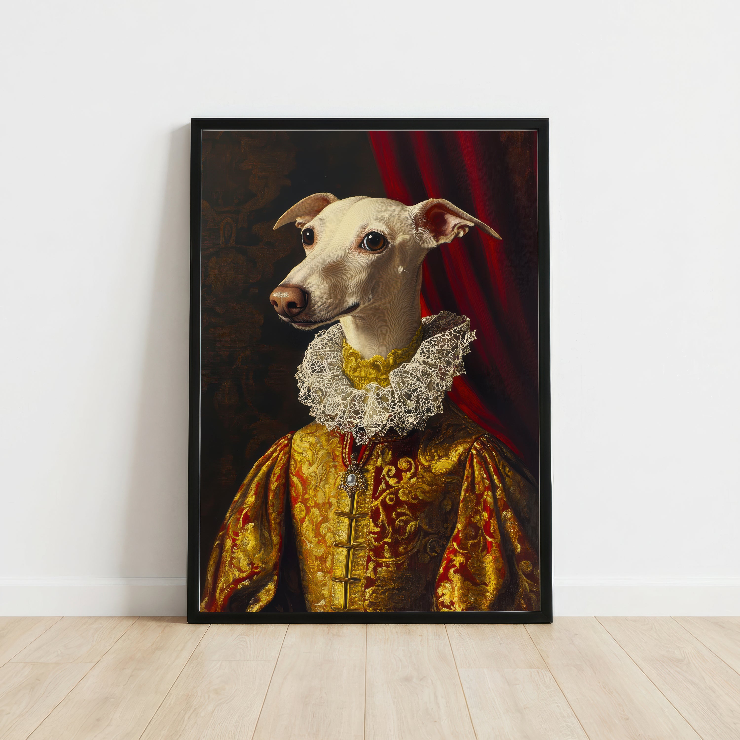 Aristocratic Dog Baroque Art Print