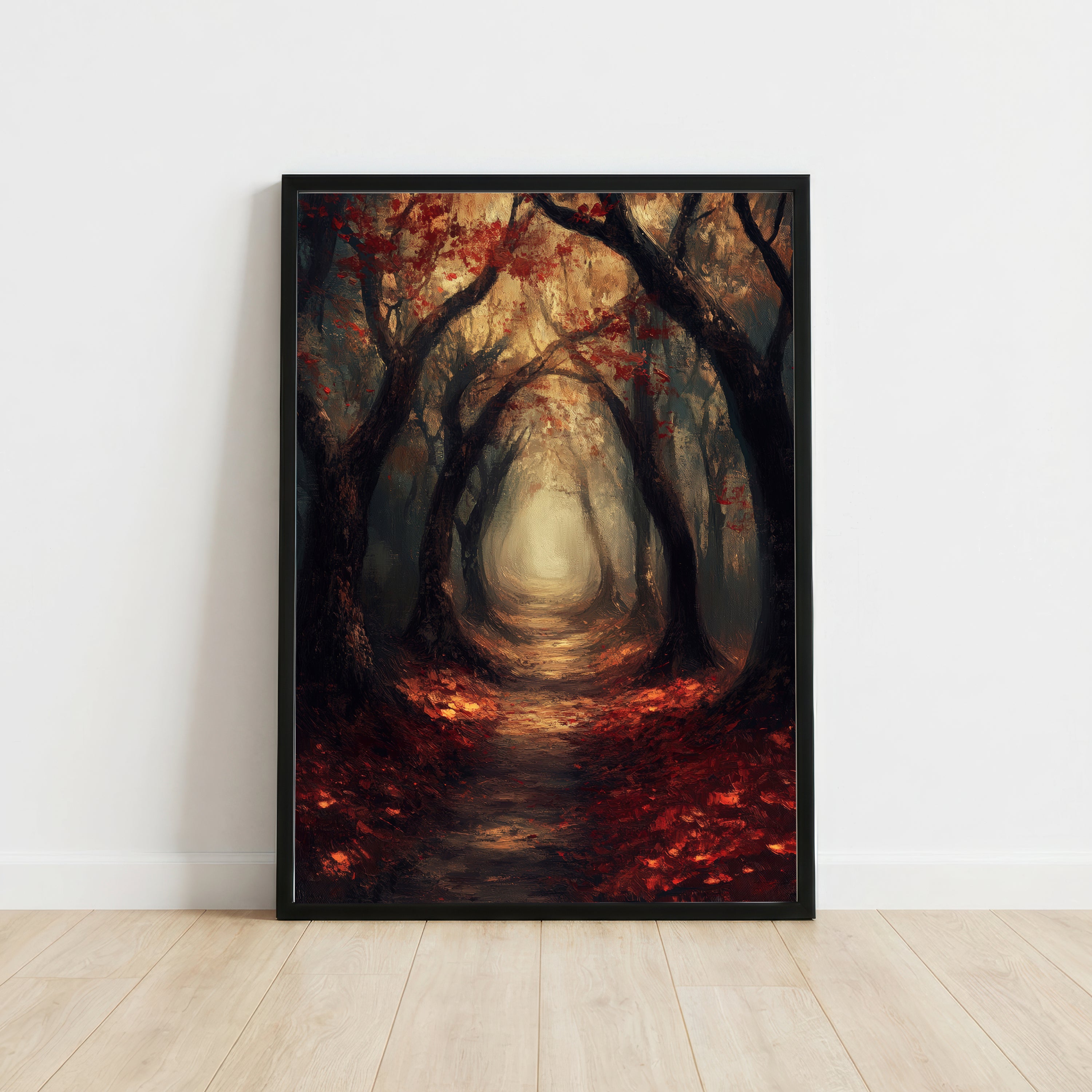 Autumn Forest Path Art Print
