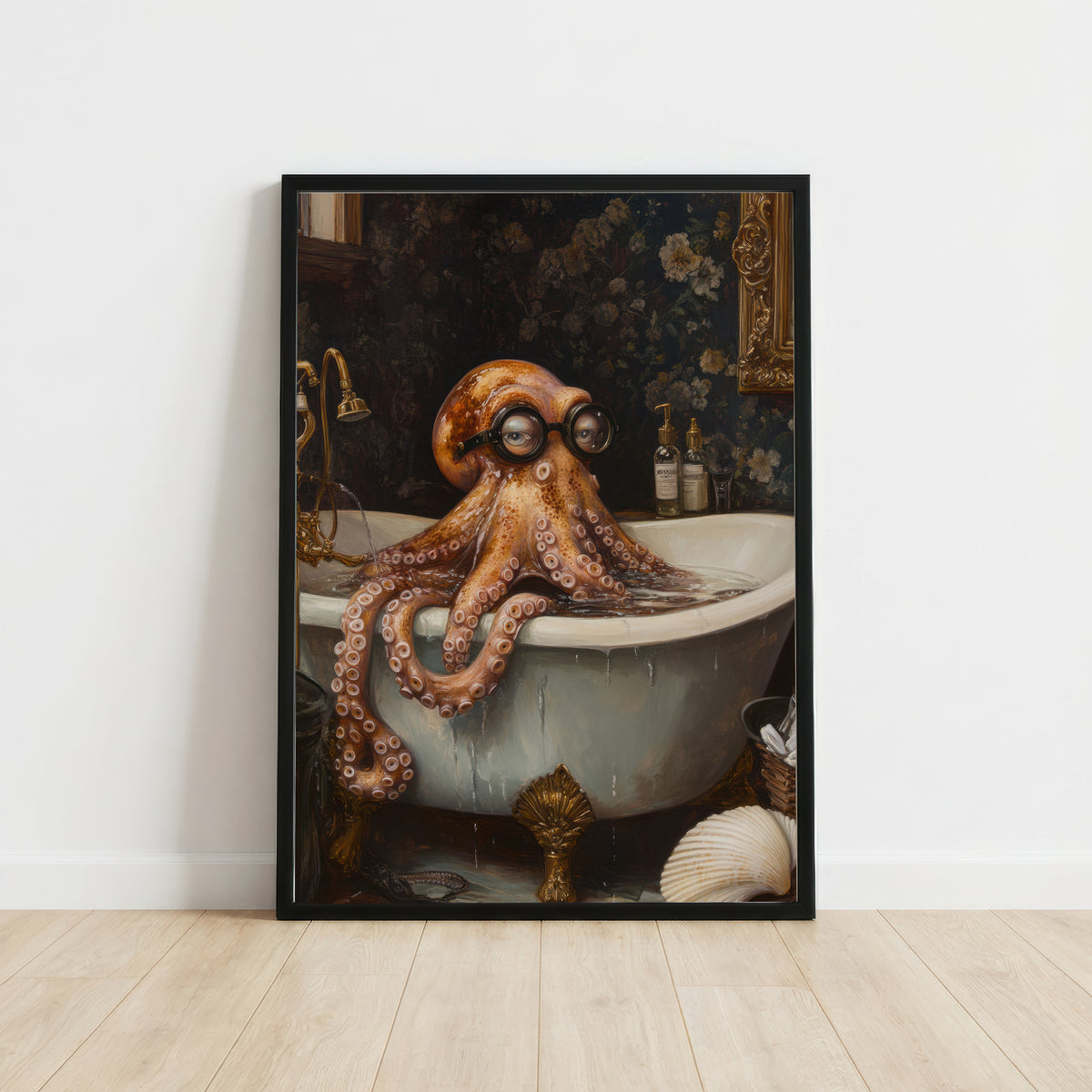 Victorian Octopus Dark Academia Art Print