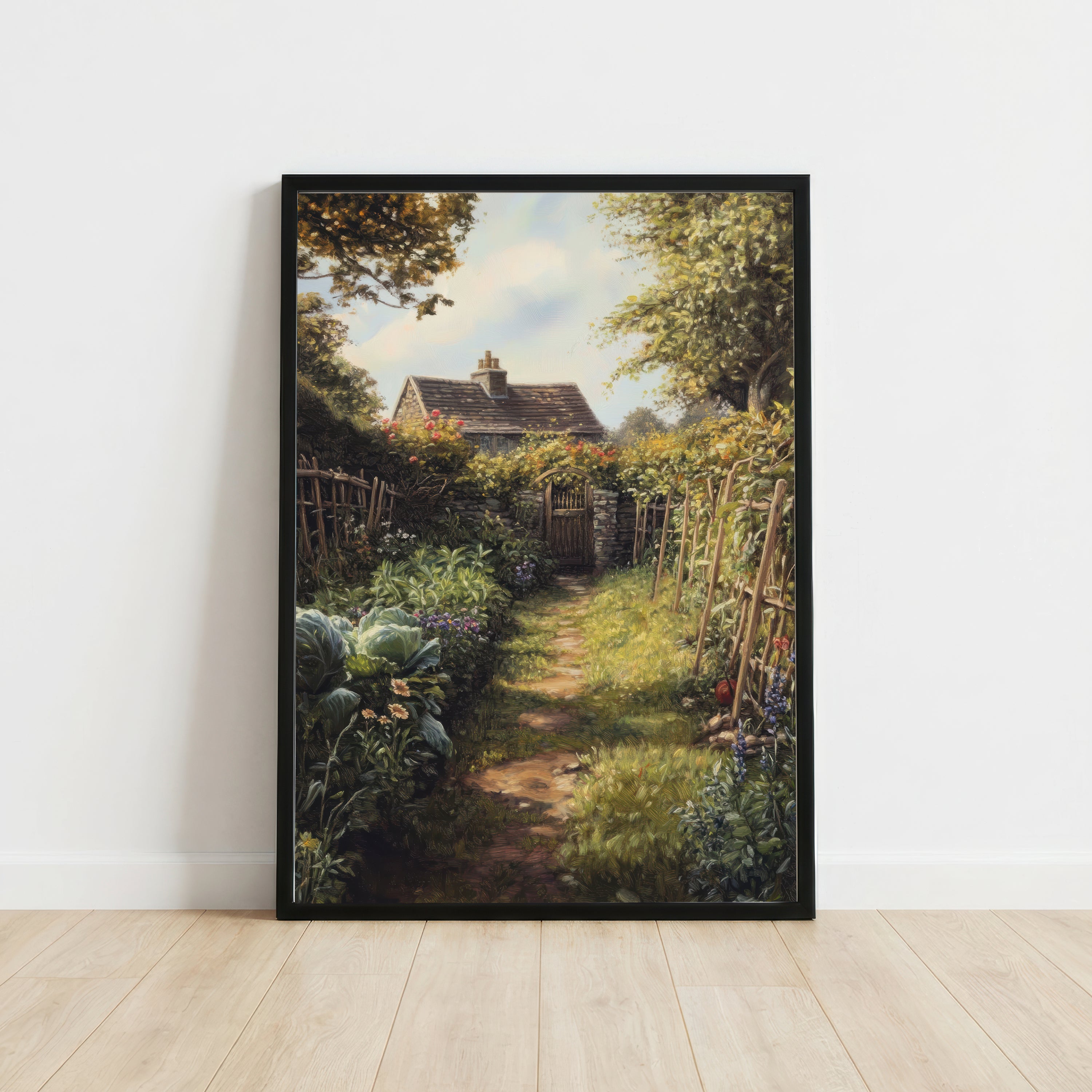 Cottage Garden Path Art Print
