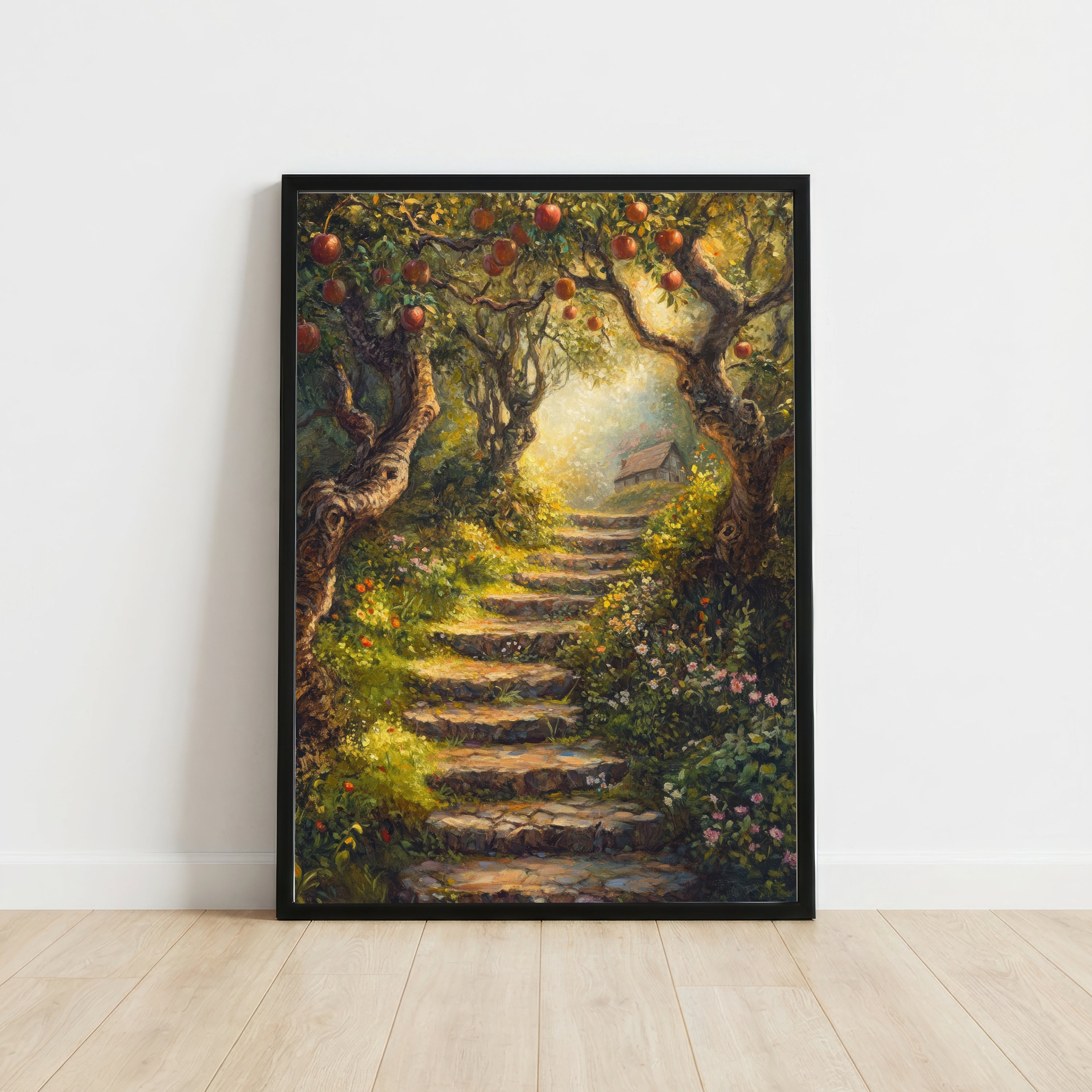 Enchanted Apple Orchard Path Art Print