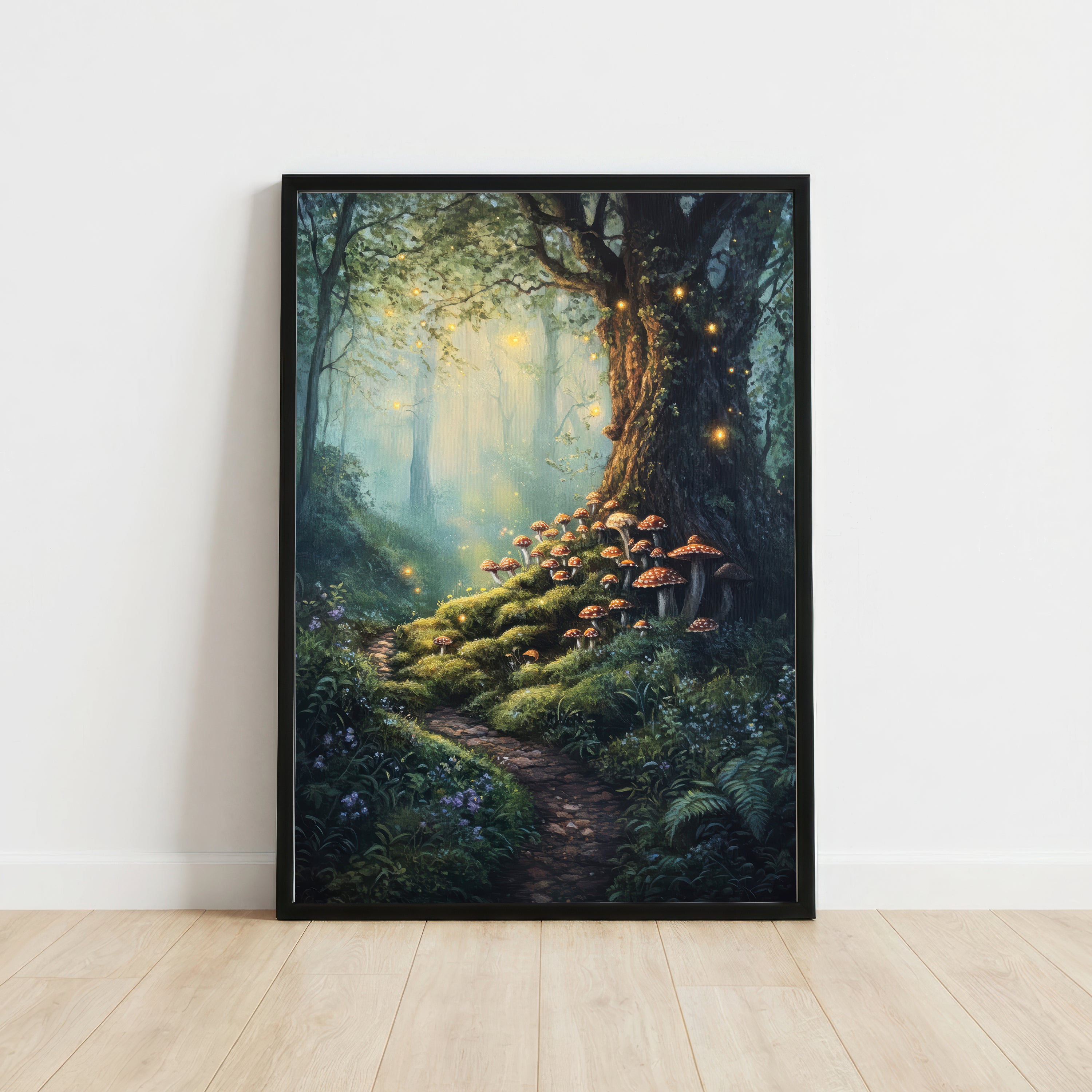 Enchanted Mushroom Forest Art Print