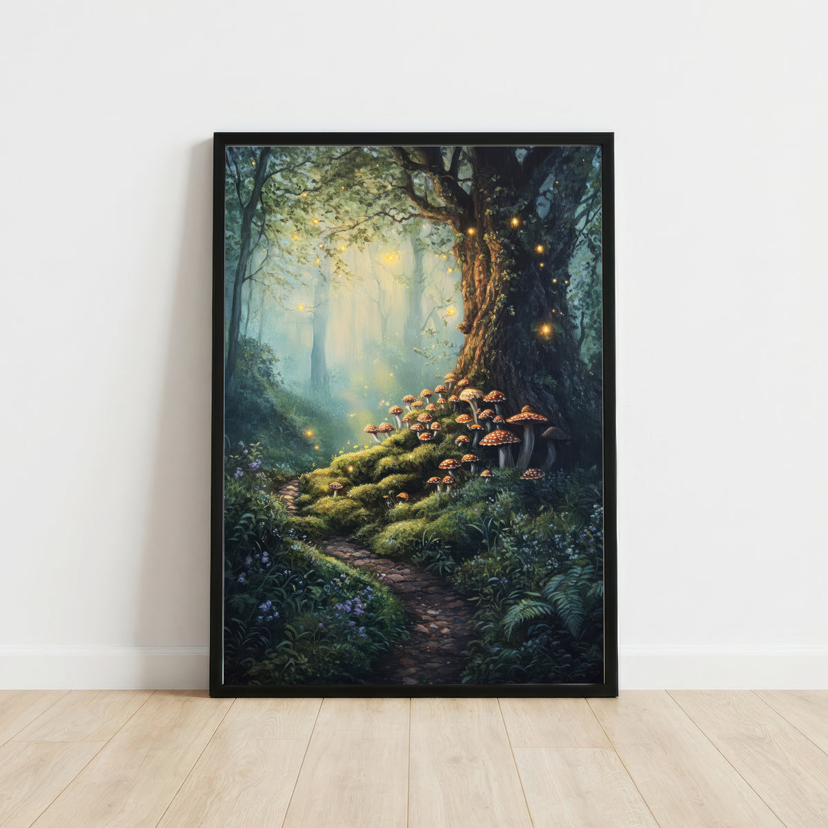 Enchanted Mushroom Forest Art Print