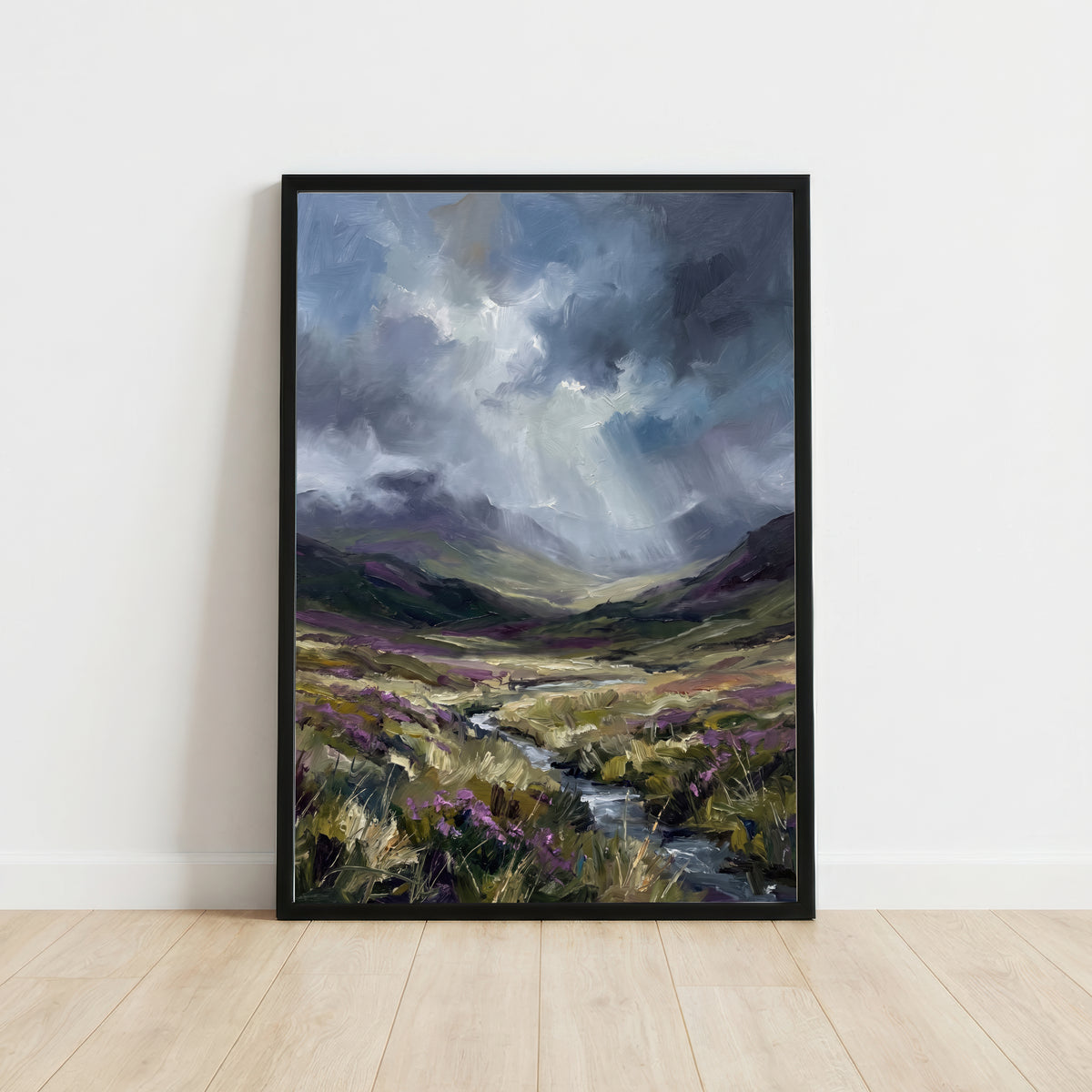 Moody Mountain Valley Art Print