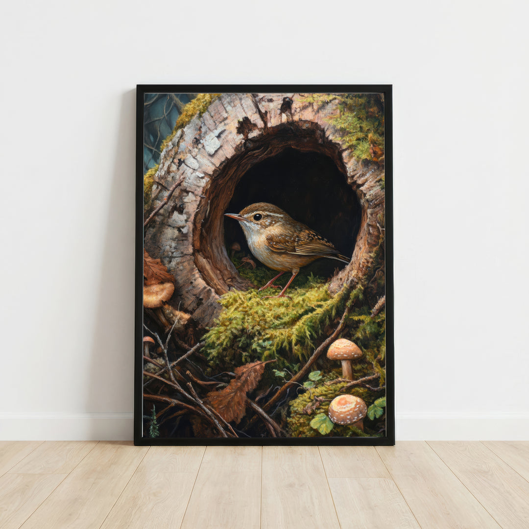 Woodland Wren Wildlife Art Print