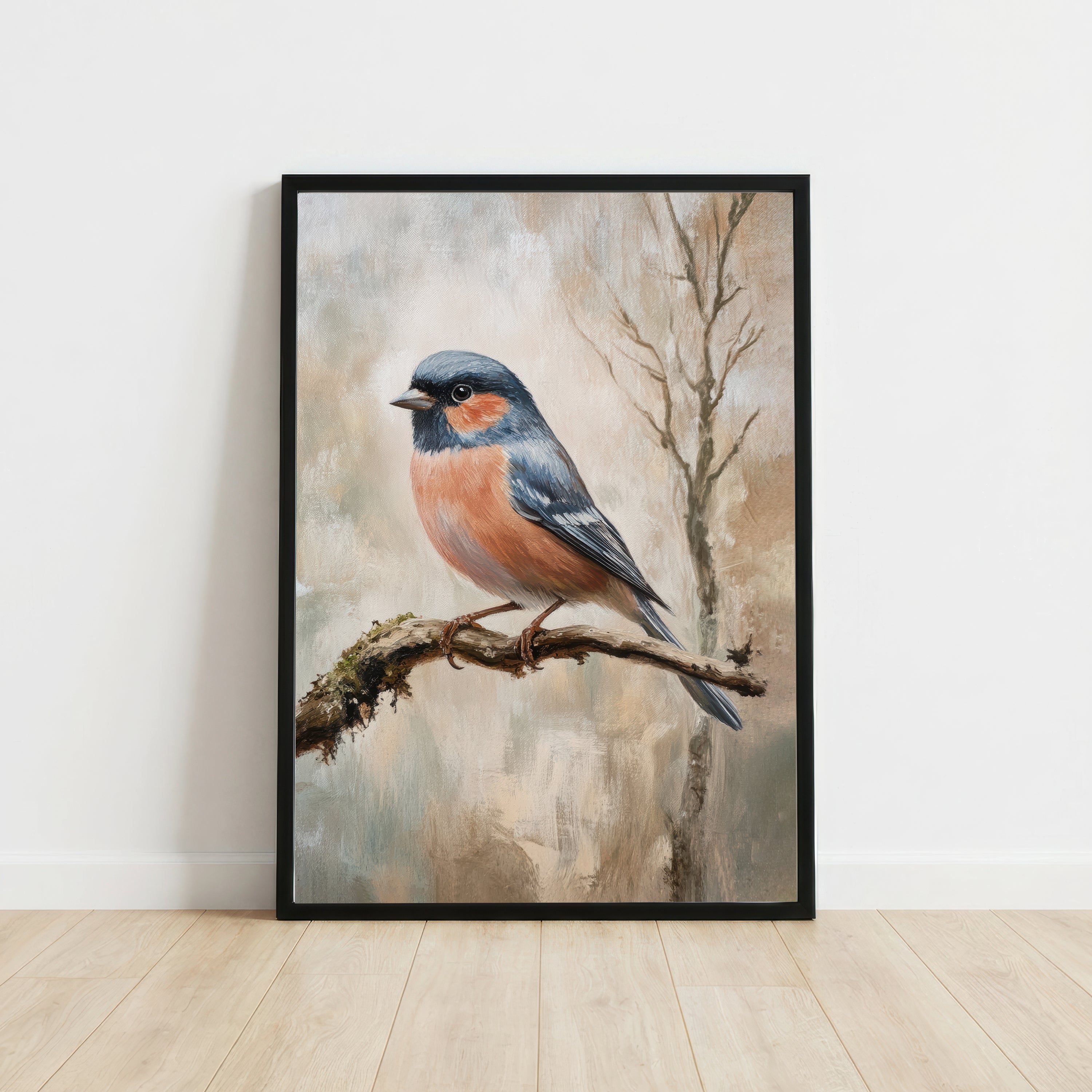 Painterly Chaffinch Bird Art Print