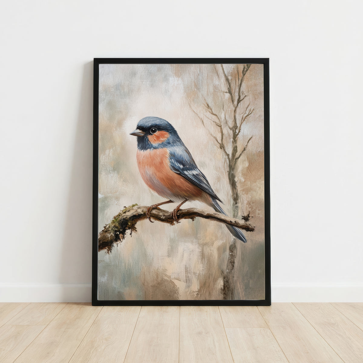 Painterly Chaffinch Bird Art Print