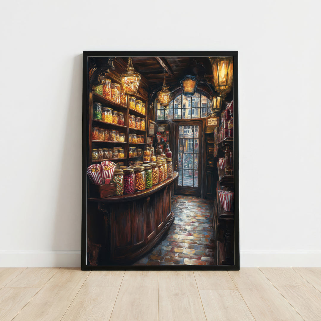 Vintage Sweet Shop Art Print