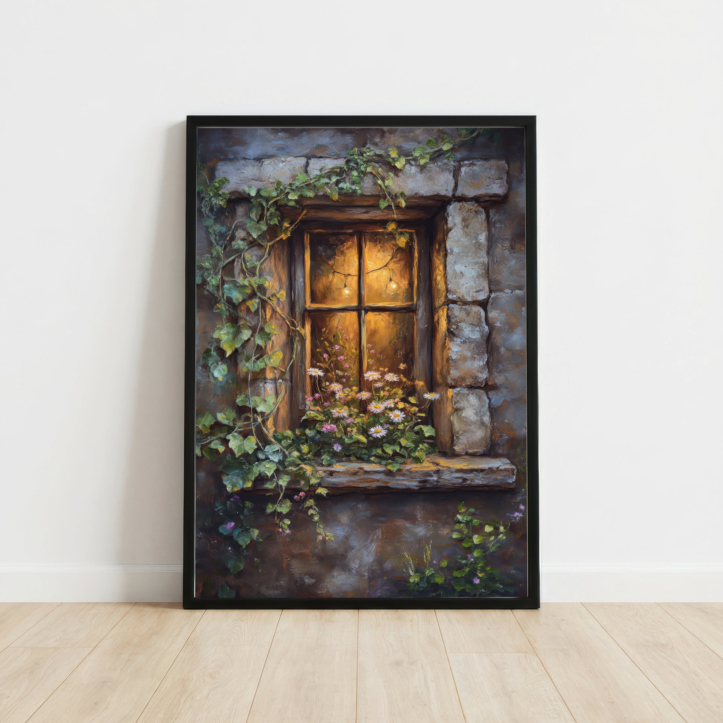 Ivy Cottage Window Art Print
