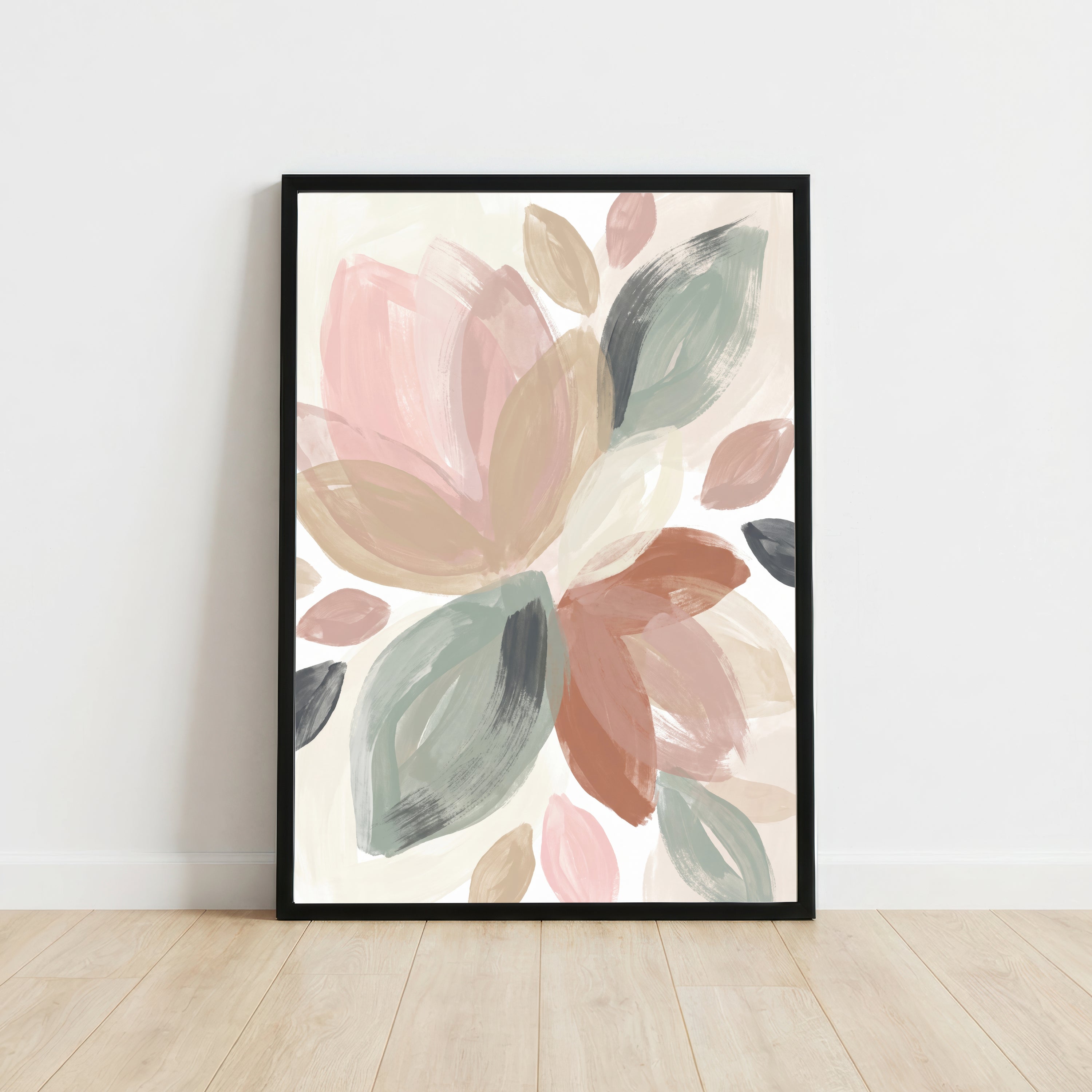 Pastel Abstract Floral Art Print