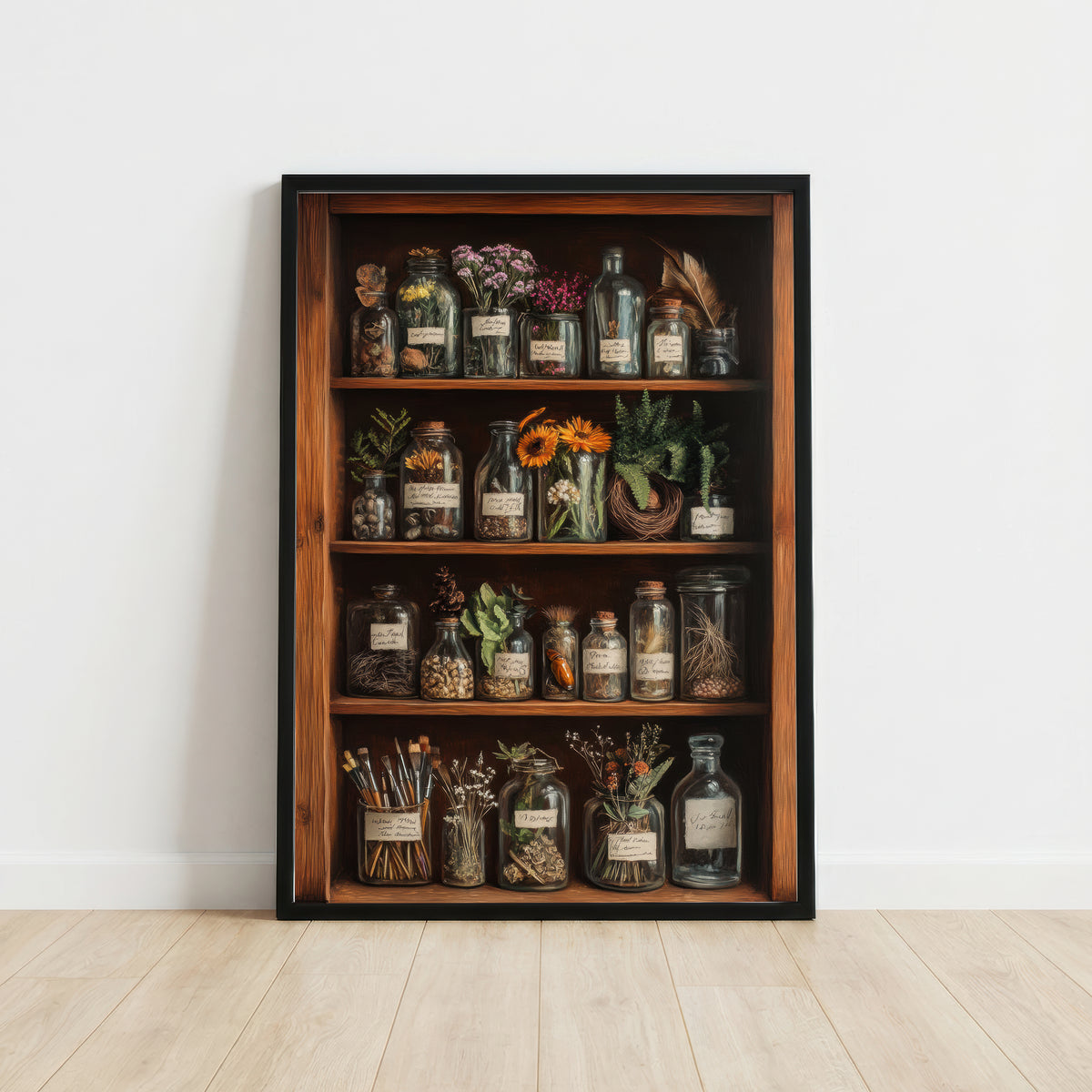 Vintage Apothecary Cabinet Art Print