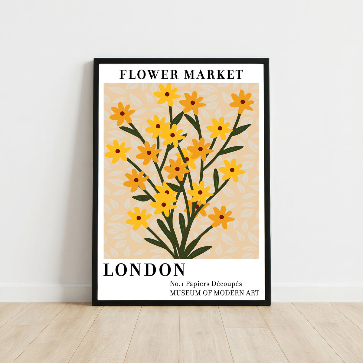 London Flower Market Art Print