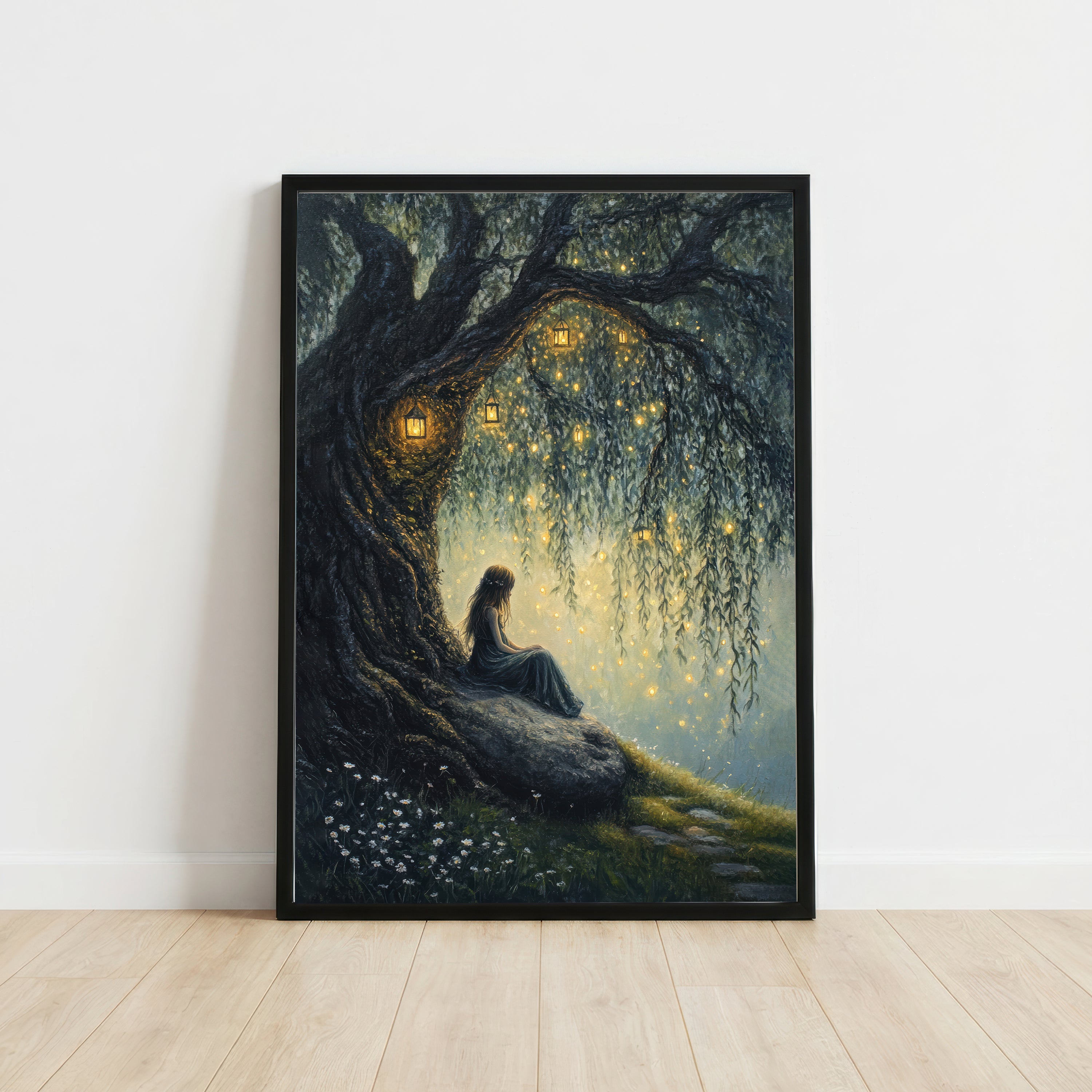Enchanted Willow Woman Art Print