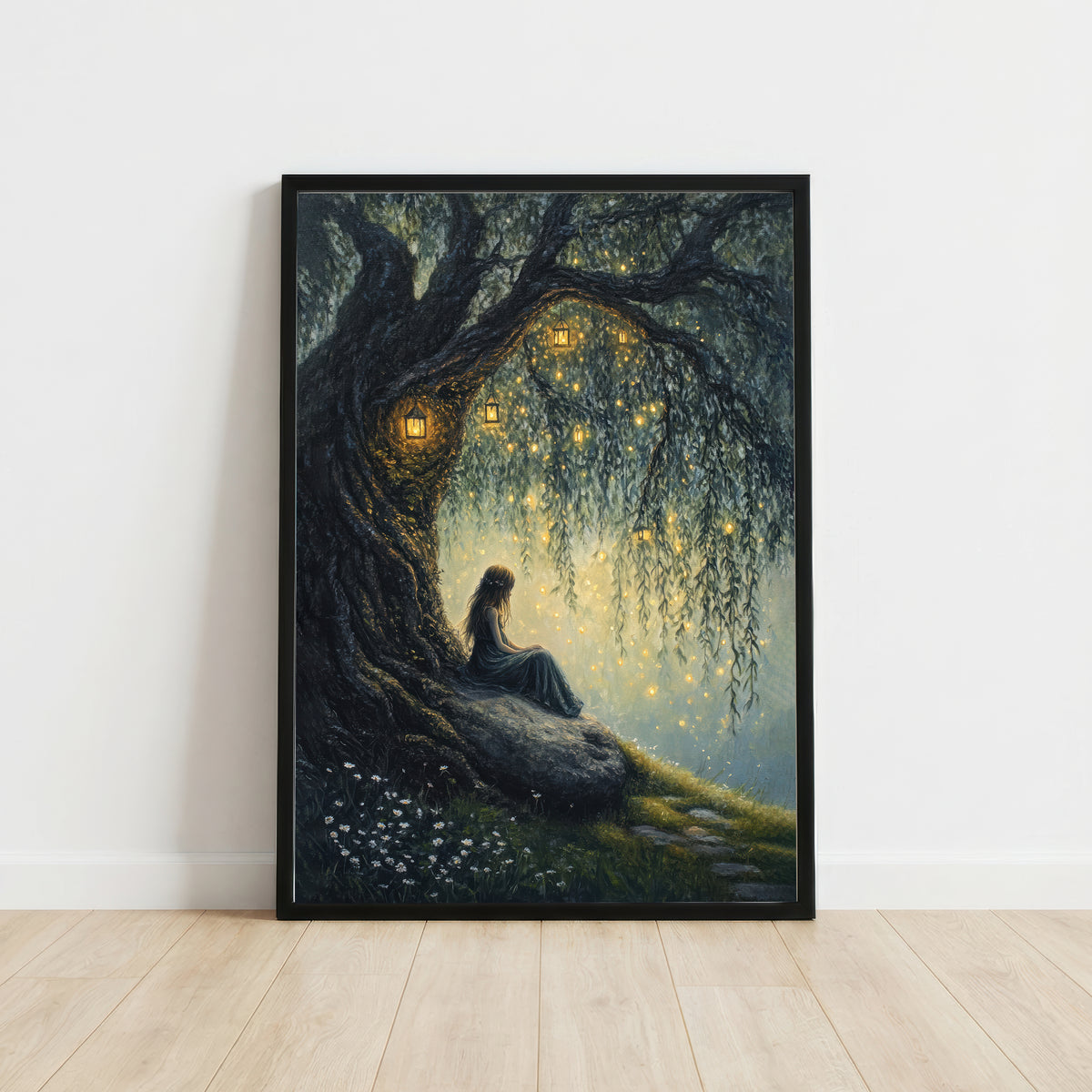 Enchanted Willow Woman Art Print
