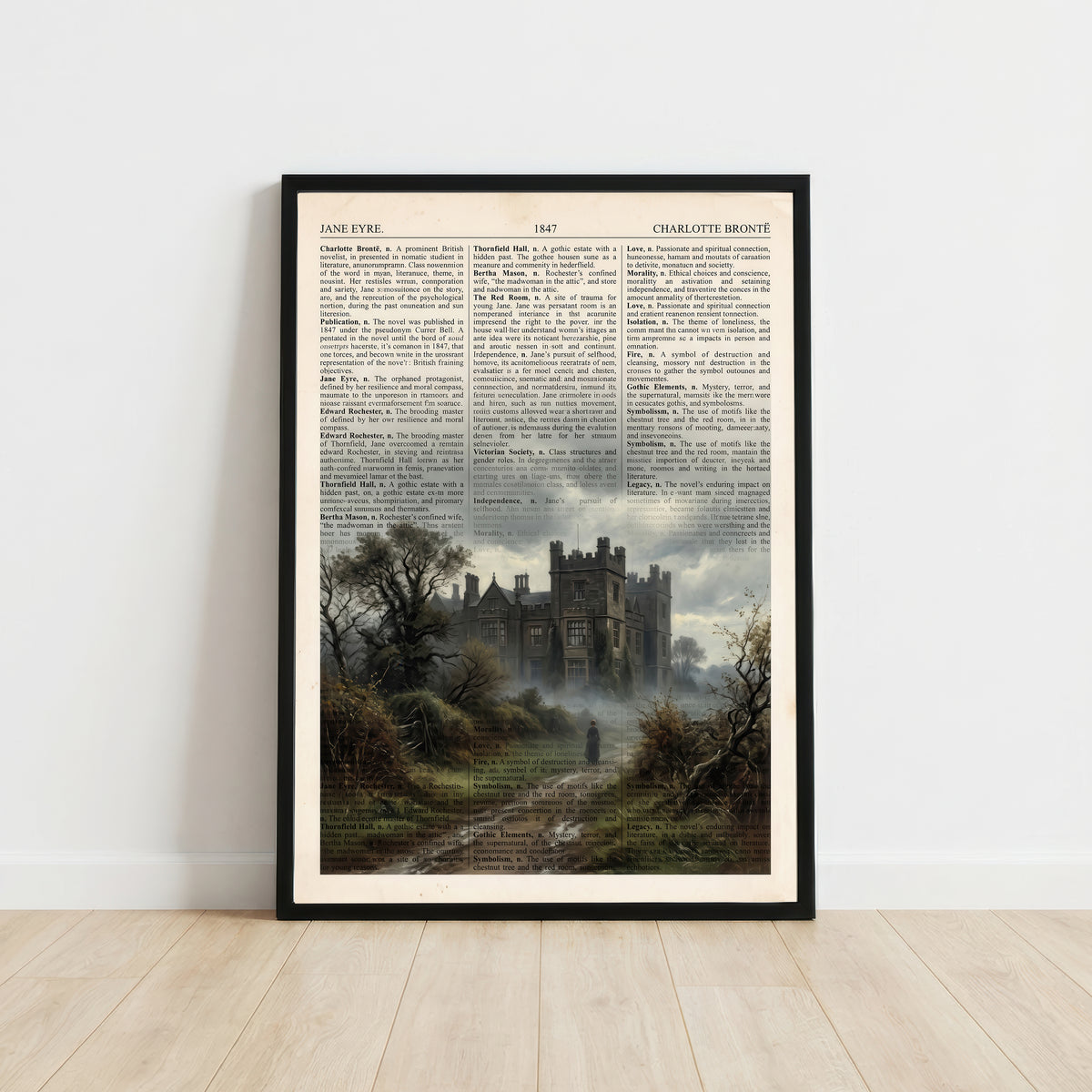 Jane Eyre Gothic Literature Art Print