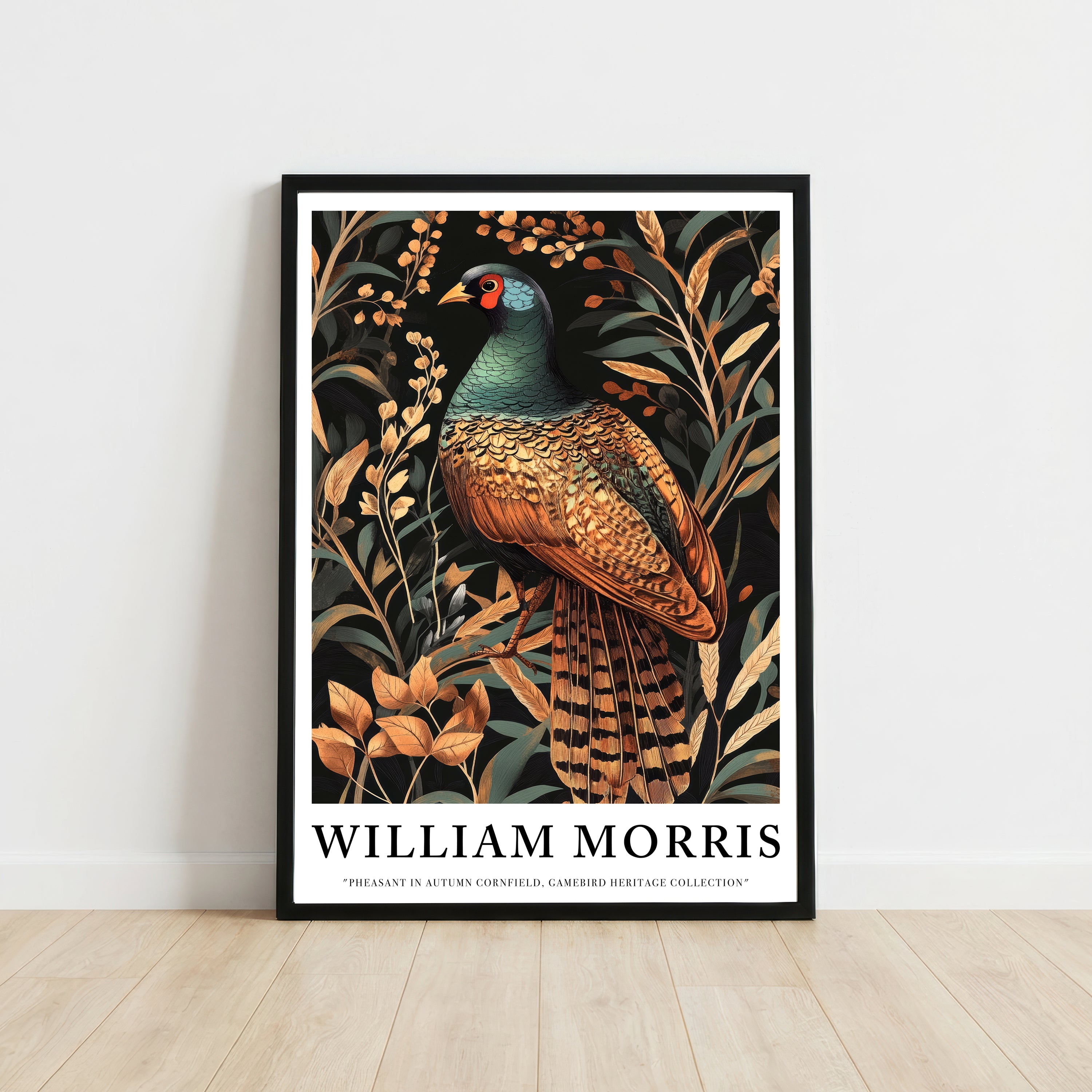 William Morris Inspired Pheasant Art Print