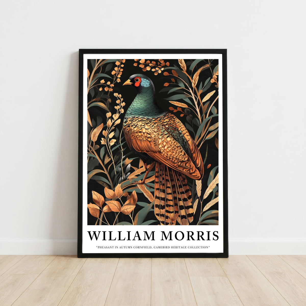 William Morris Inspired Pheasant Art Print