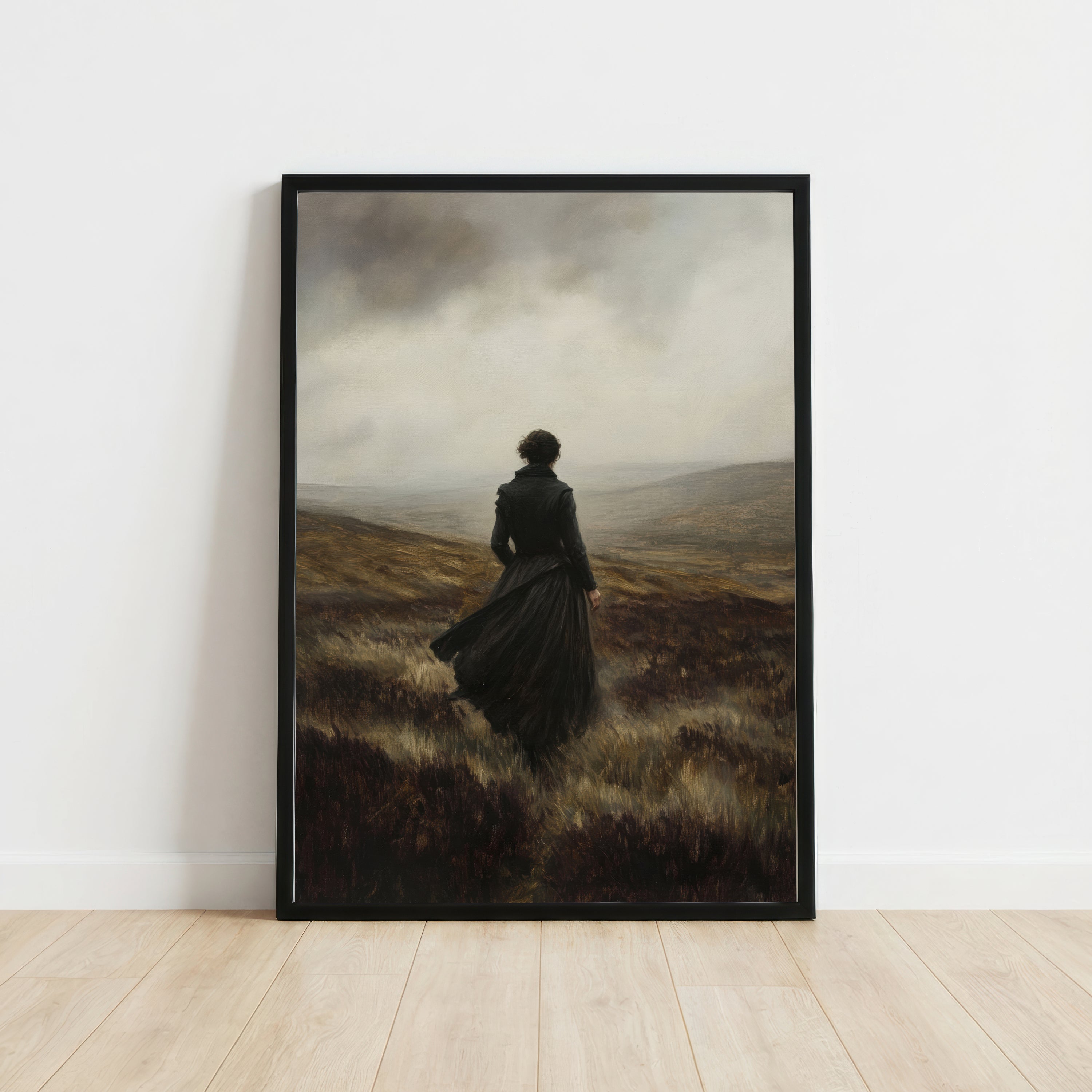 Gothic Woman on the Moor Art Print