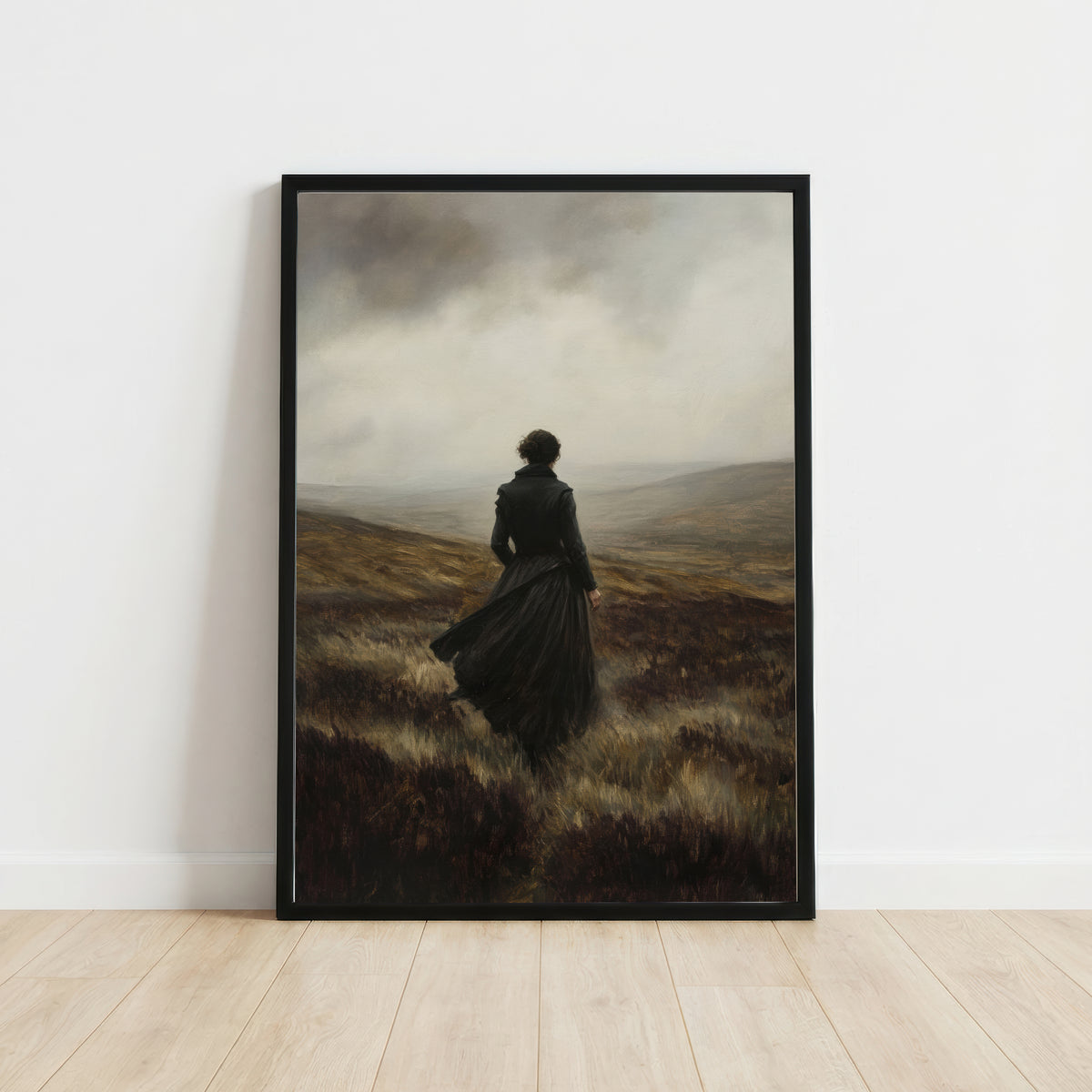 Gothic Woman on the Moor Art Print