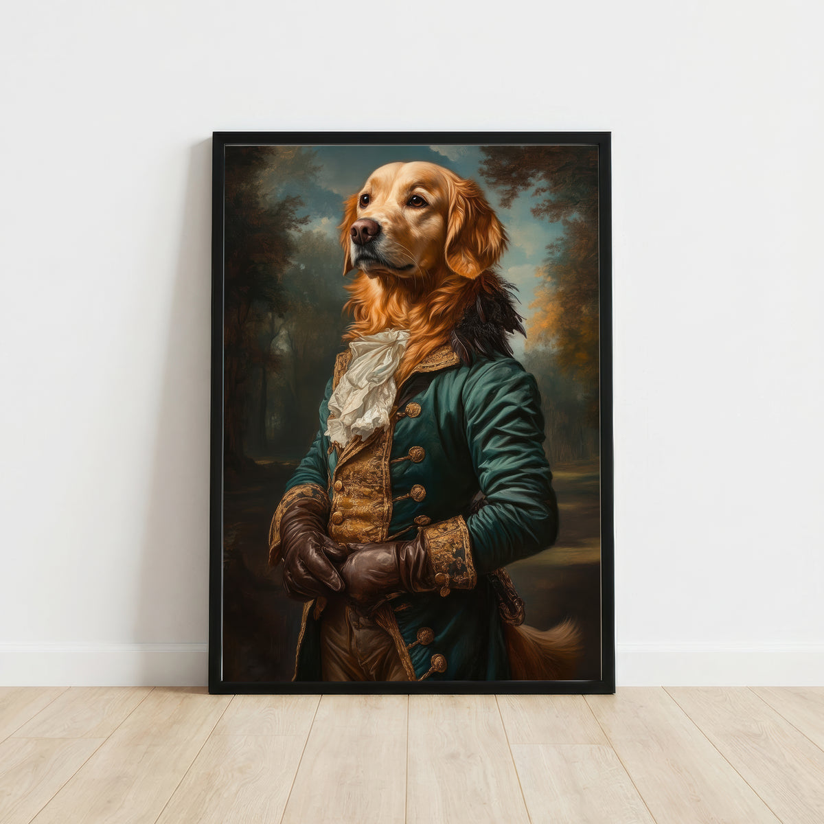 Aristocratic Golden Retriever Art Print