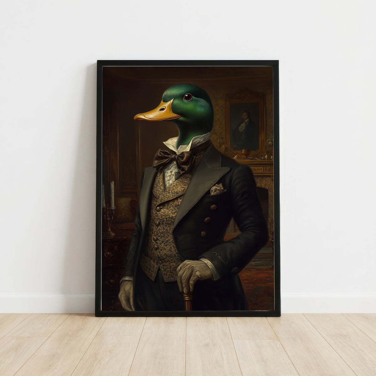 Dapper Mallard Victorian Art Print