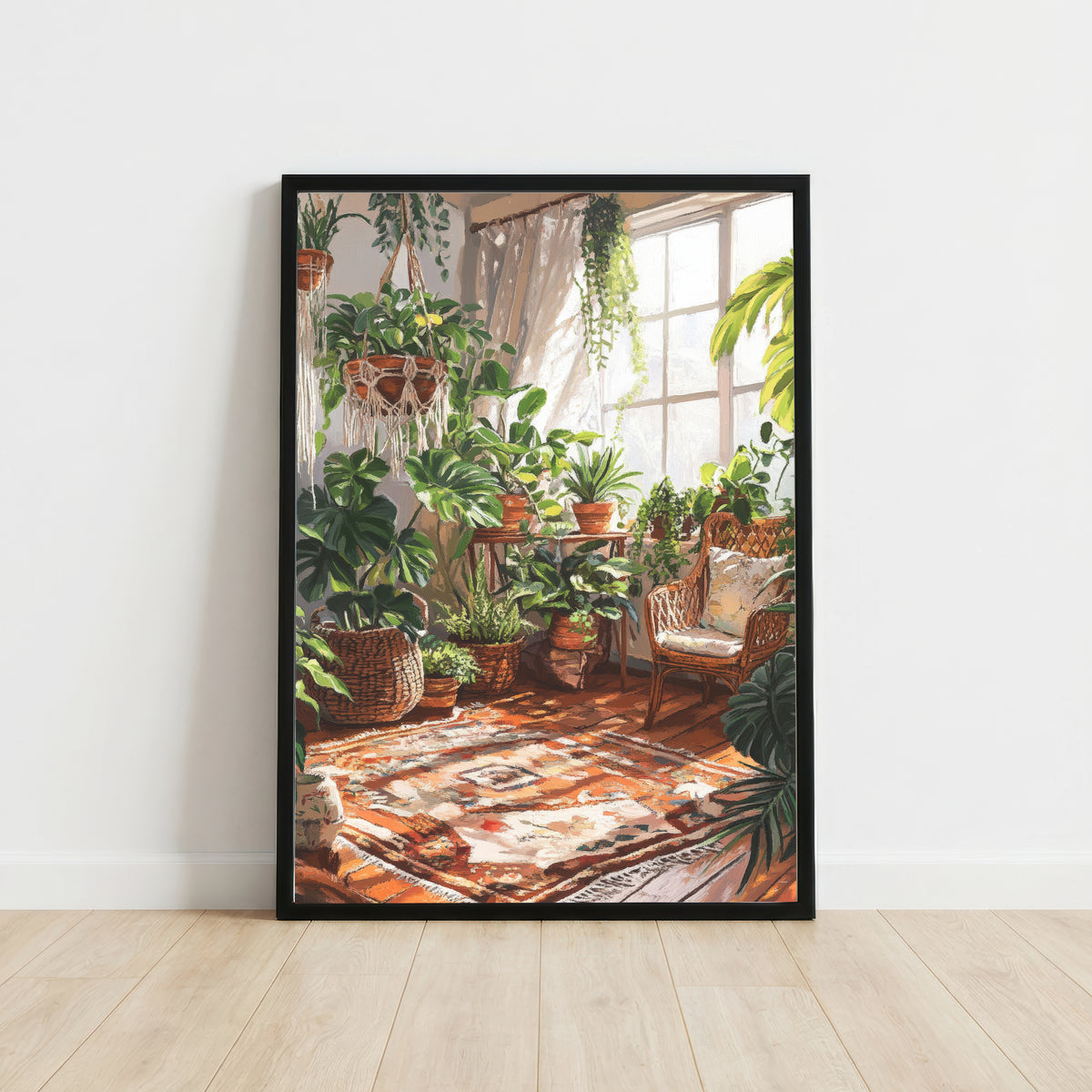 Lush Indoor Garden Art Print