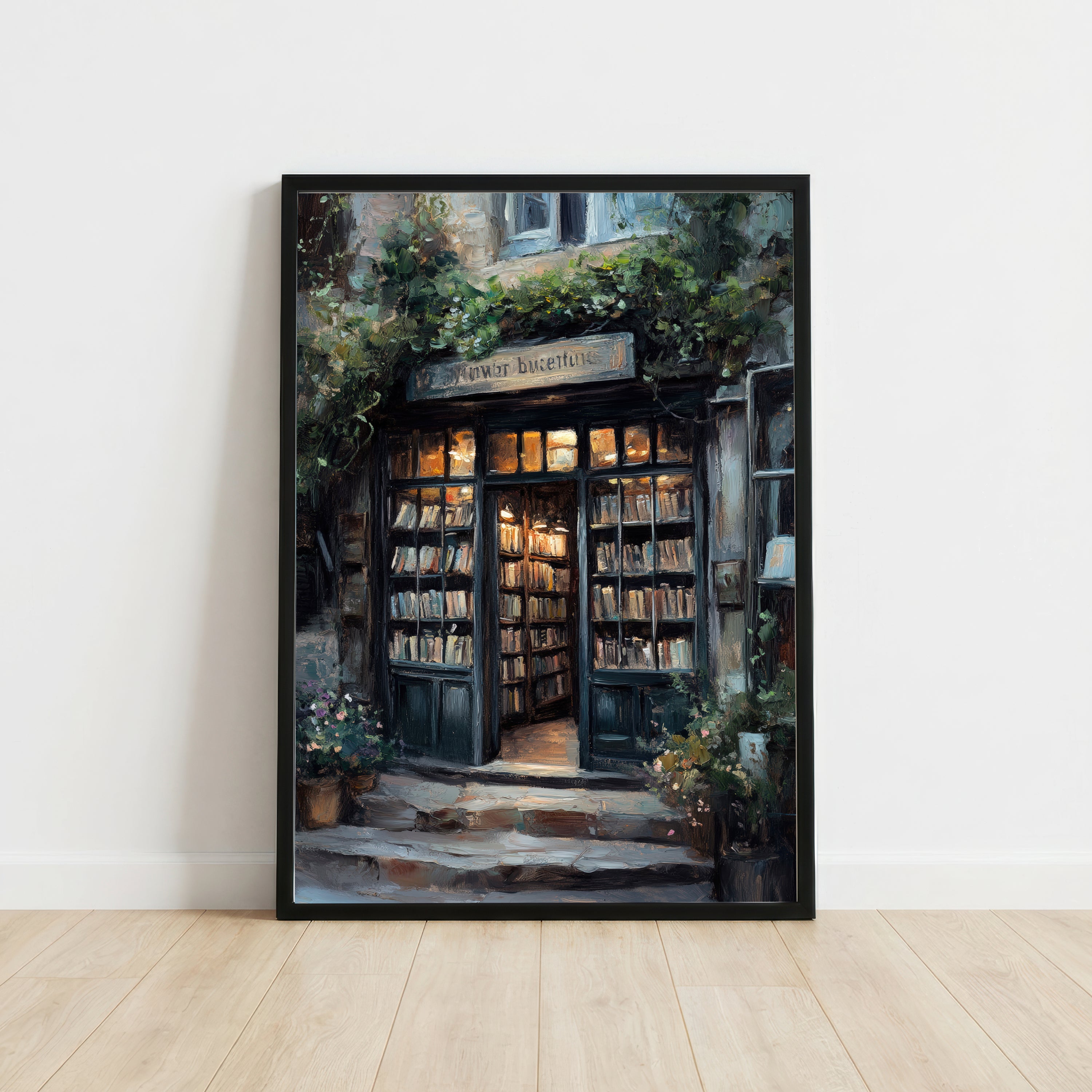 Ivy-Covered Bookshop Art Print