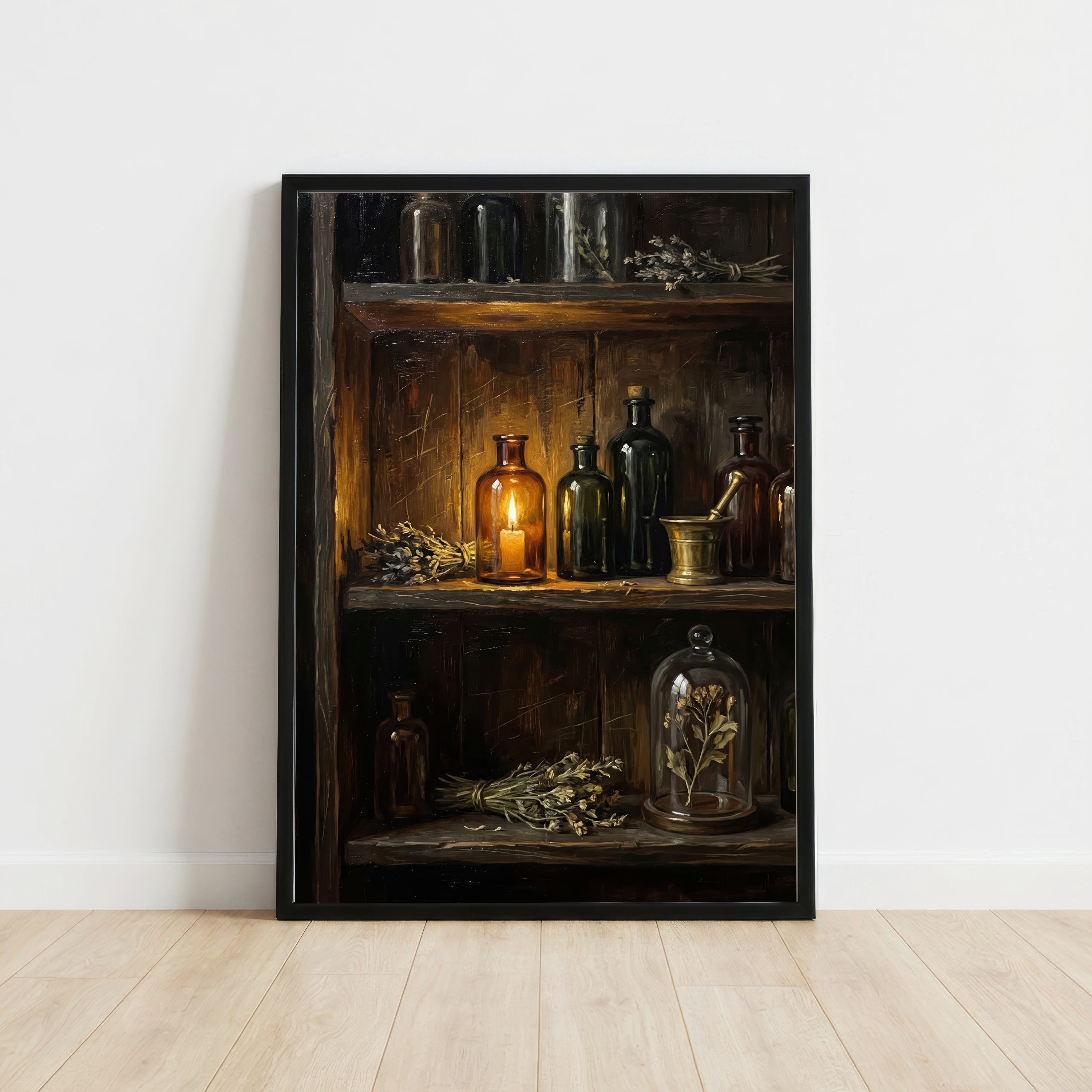 Dark Academia Apothecary Art Print