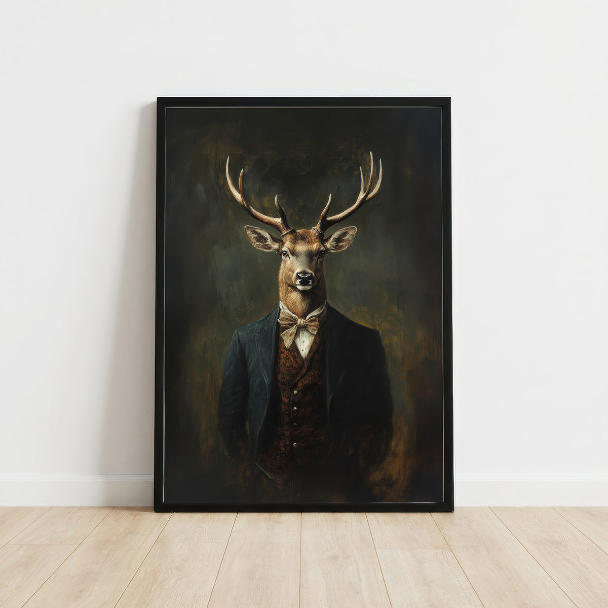 Dapper Stag Dark Academia Art Print