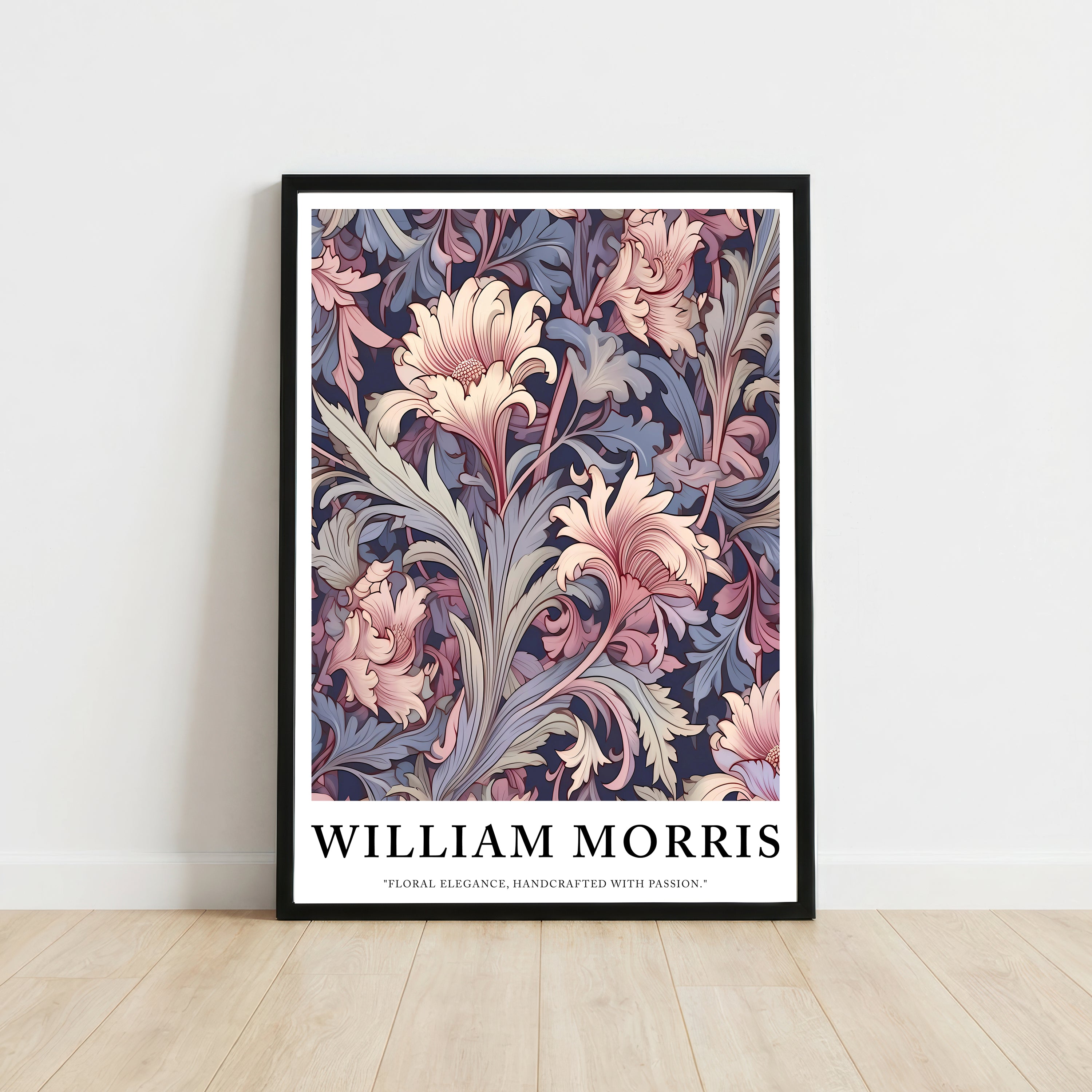William Morris Inspired Floral Art Print