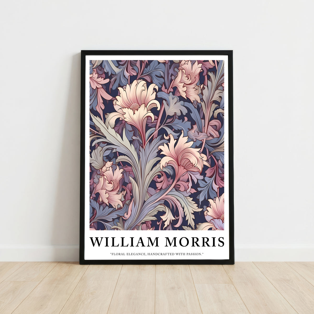 William Morris Inspired Floral Art Print