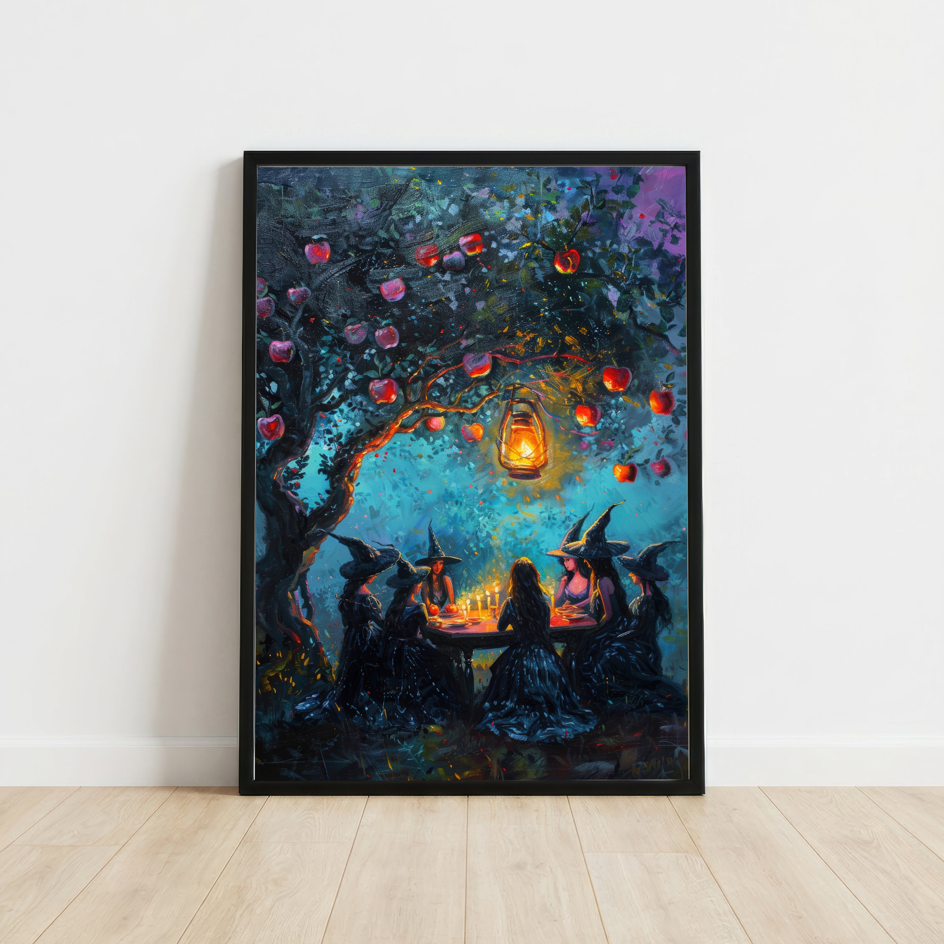Witches Lantern Gathering Art Print