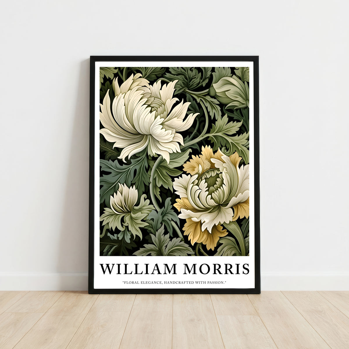 William Morris Inspired Floral Art Print